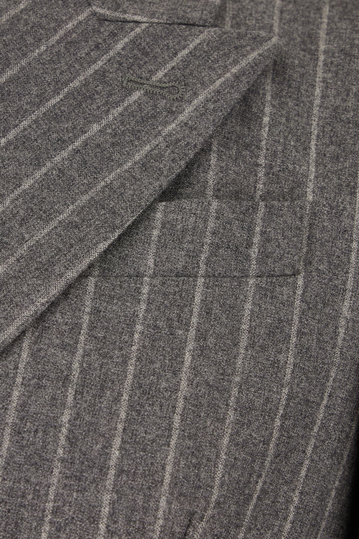 Brunello Cucinelli Wool Blazer Embroidered Stripes In Grey White