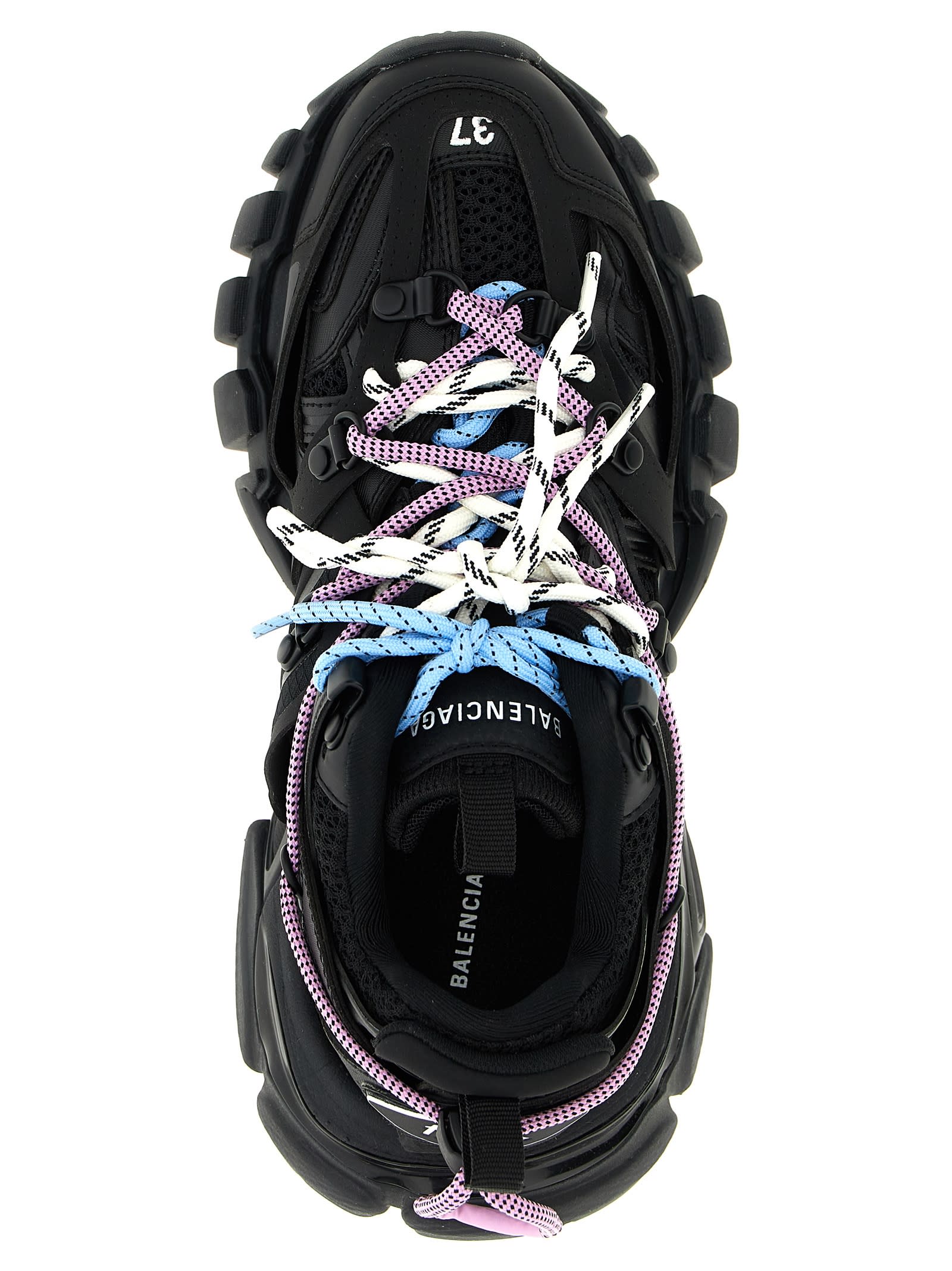 Balenciaga Track Trail Laces Sneakers In Black