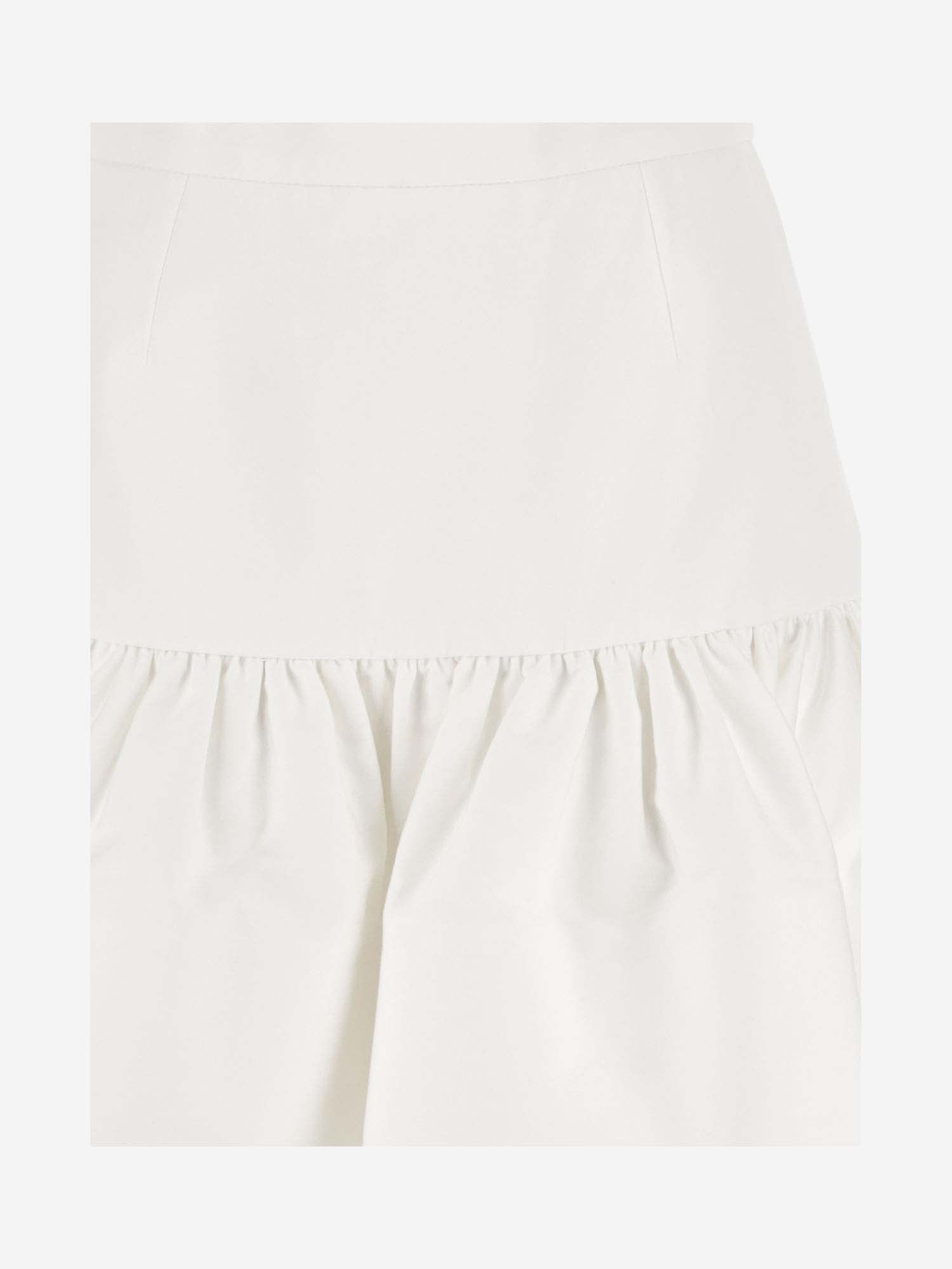 Shop Patou Cotton Skirt In White