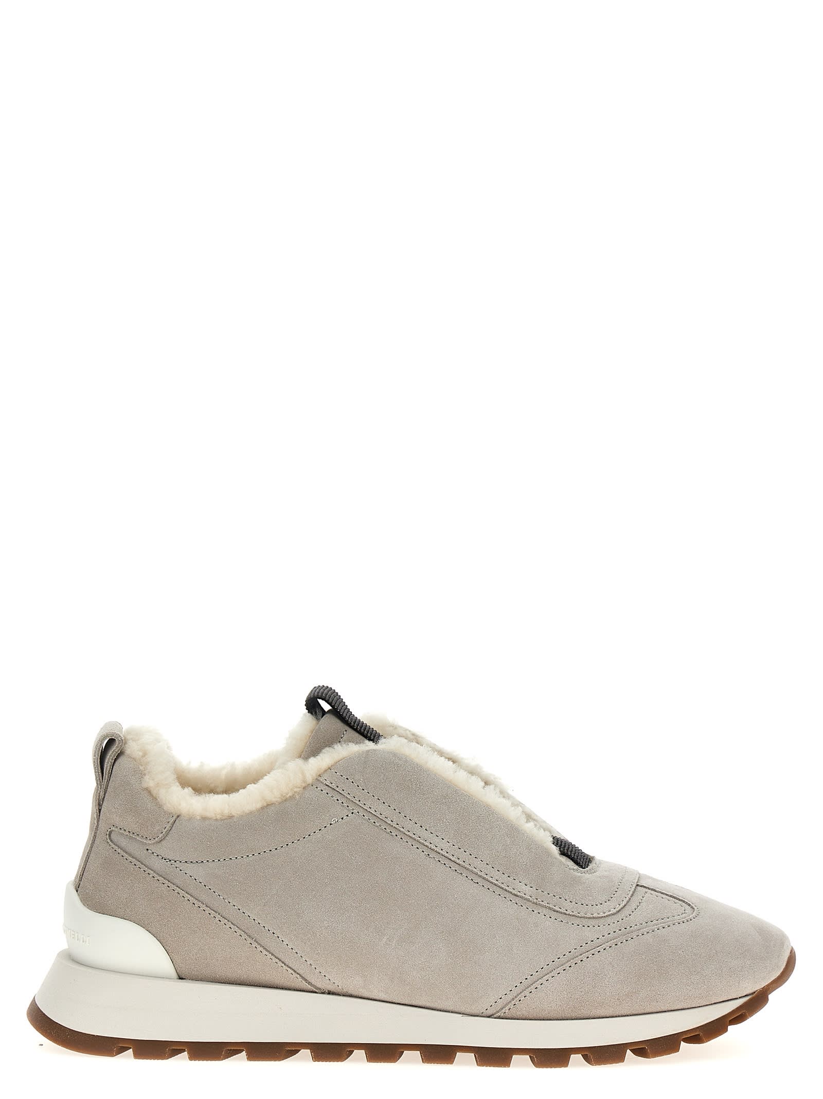 Shop Brunello Cucinelli Monile Sneakers In White