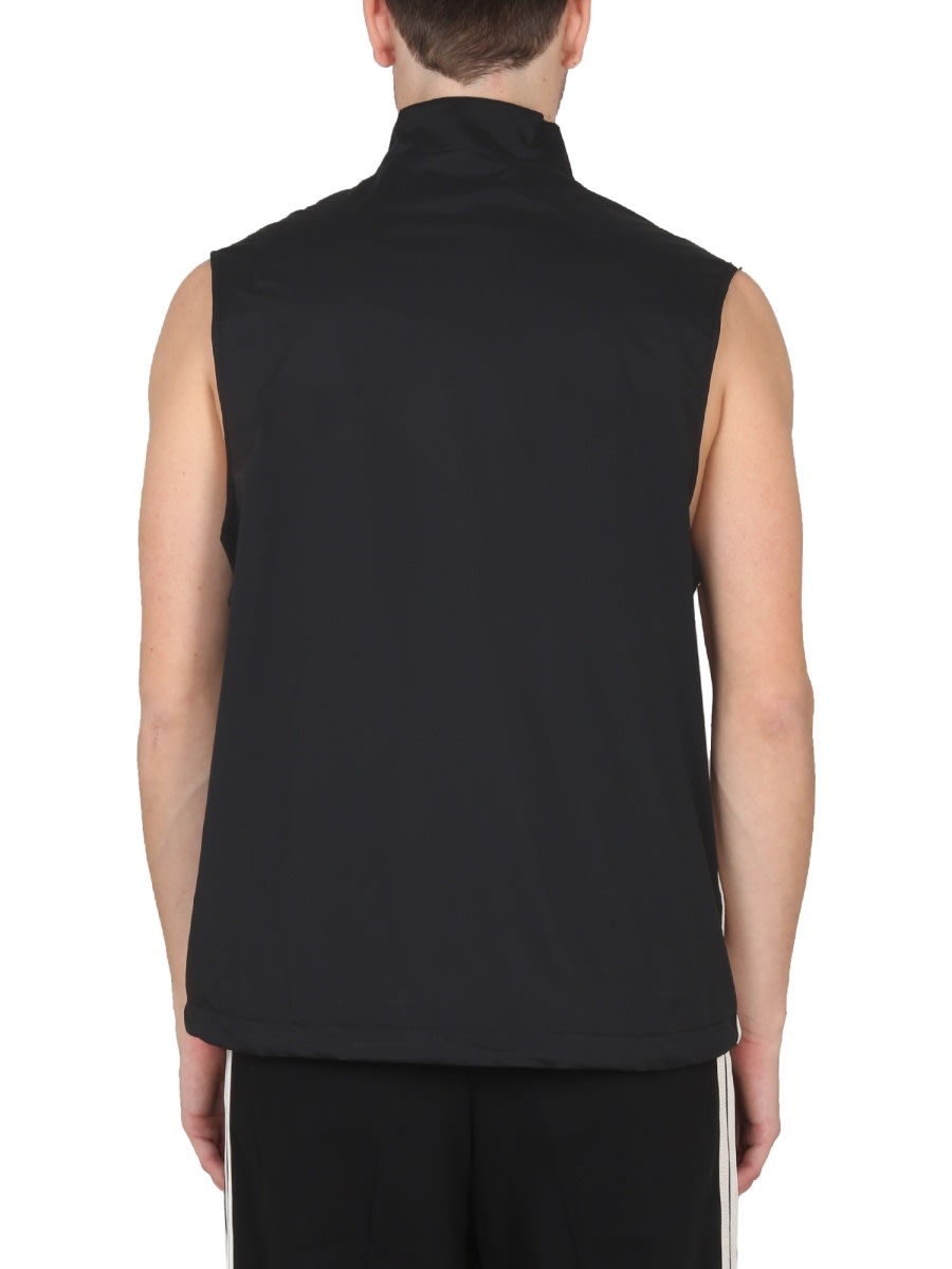 Shop Palm Angels Logo Print Vest In Black