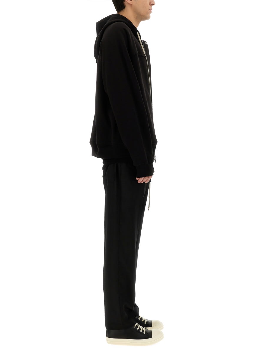 Rick Owens Wide Bela Cotton Pants In Black