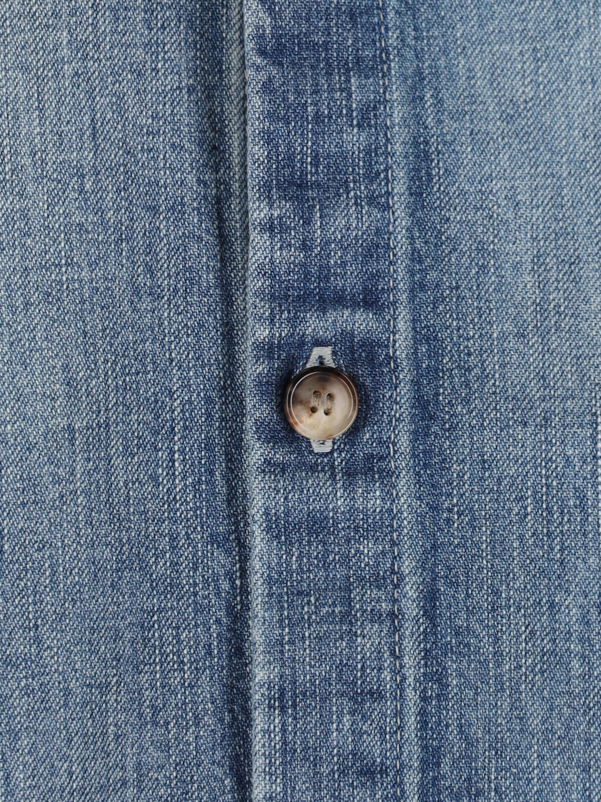 Saint Laurent Cassandre' Blue Cotton Shirt In Blue