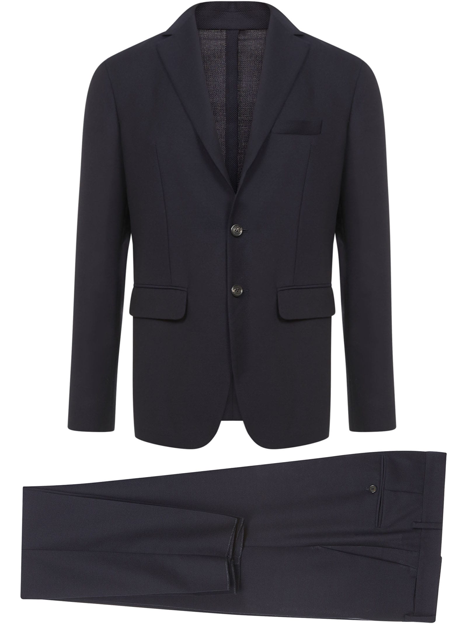 Dsquared2 Tropical Tokyo Suit In Dark Blue
