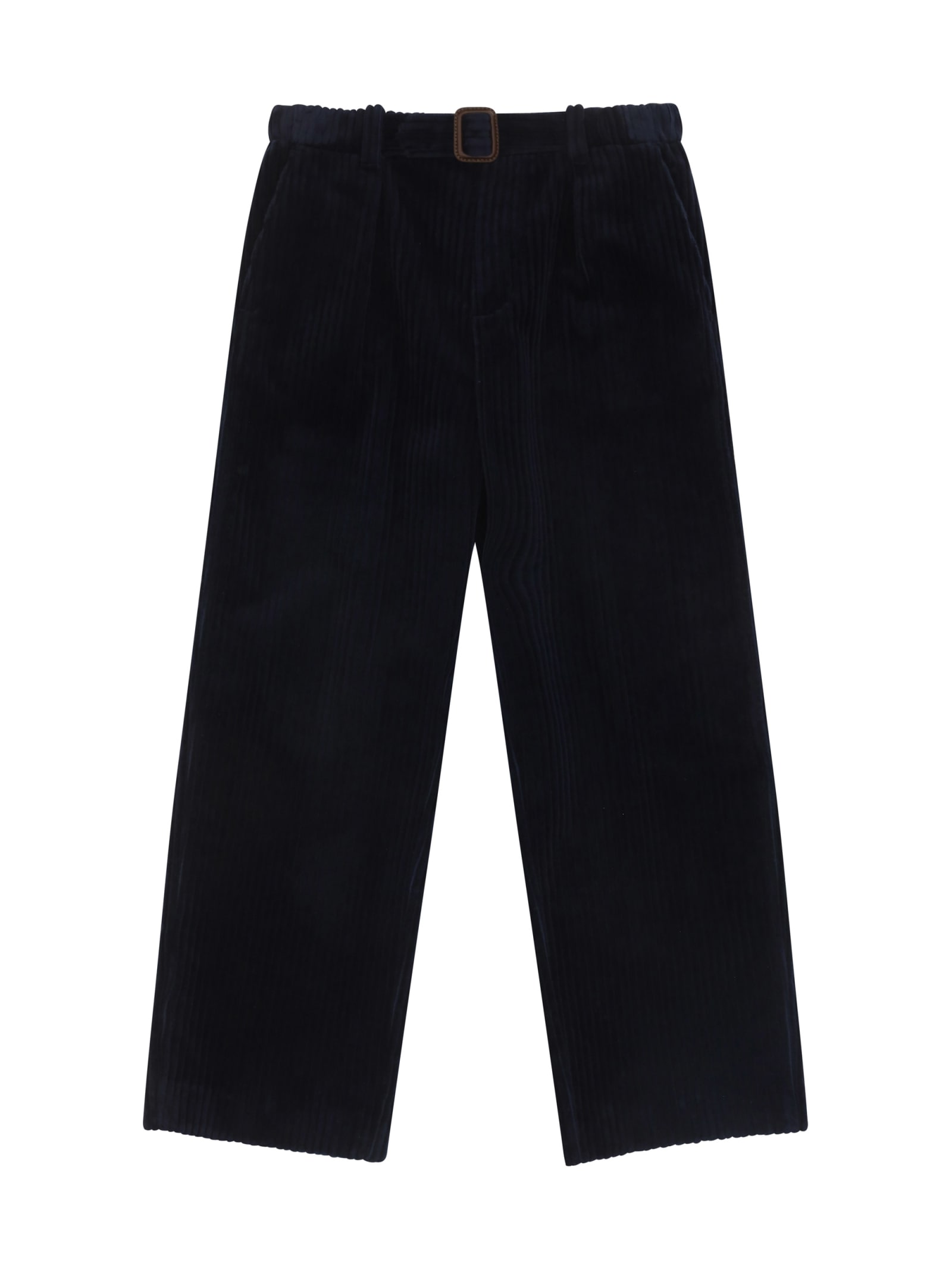Shop Gucci Pants For Boy In Navy