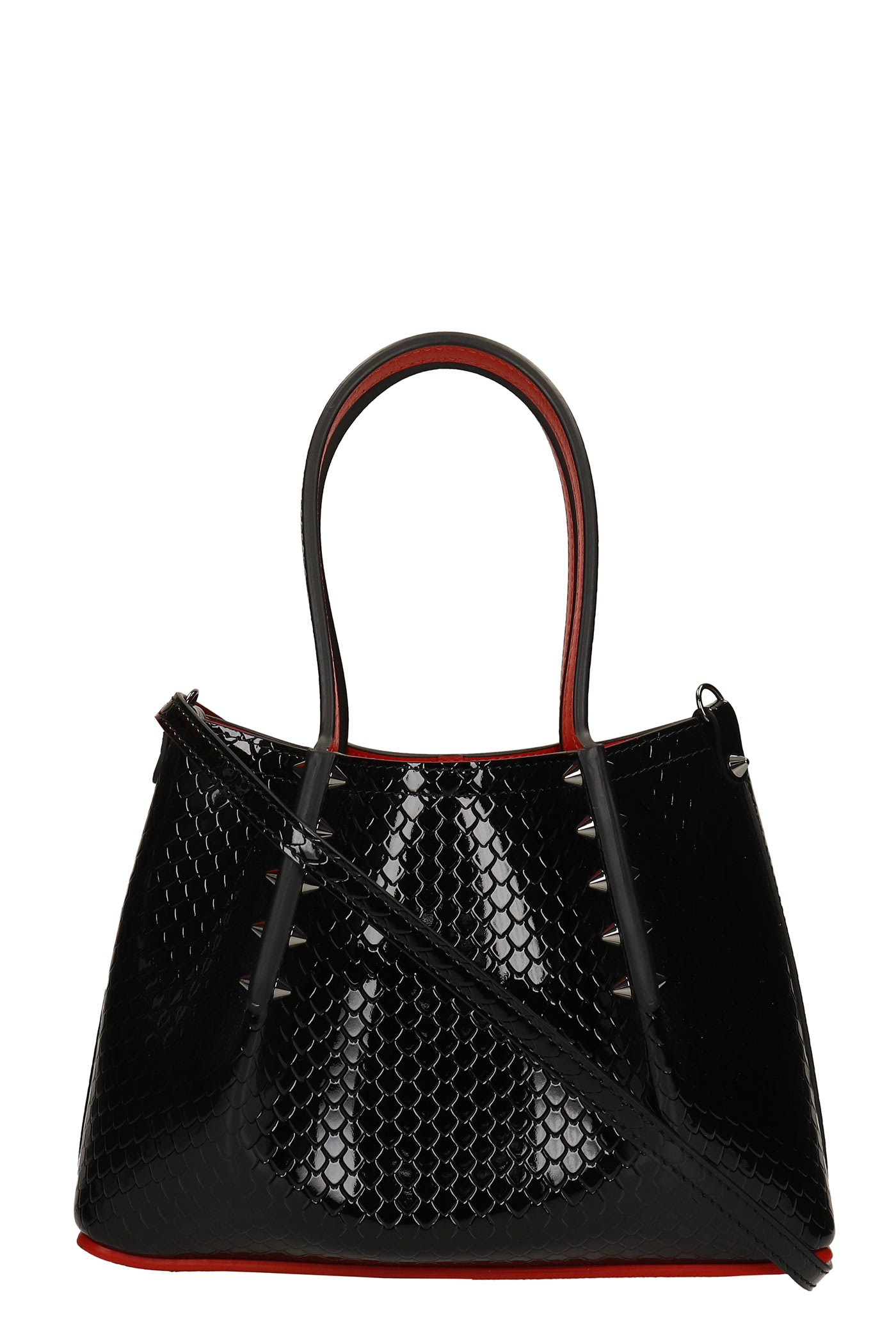 Christian Louboutin Cabata Tote In Black Patent Leather