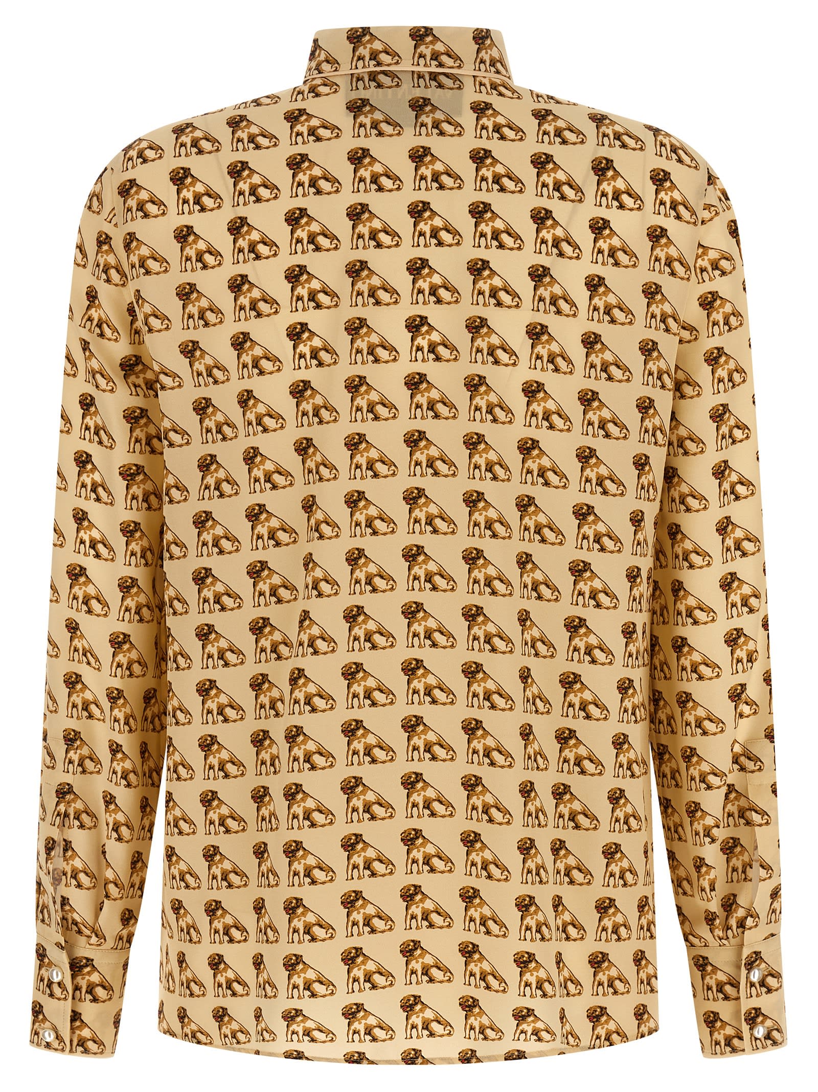 Valentino Garavani Petit Charles Print Shirt Shirt And Blouse White In Multi