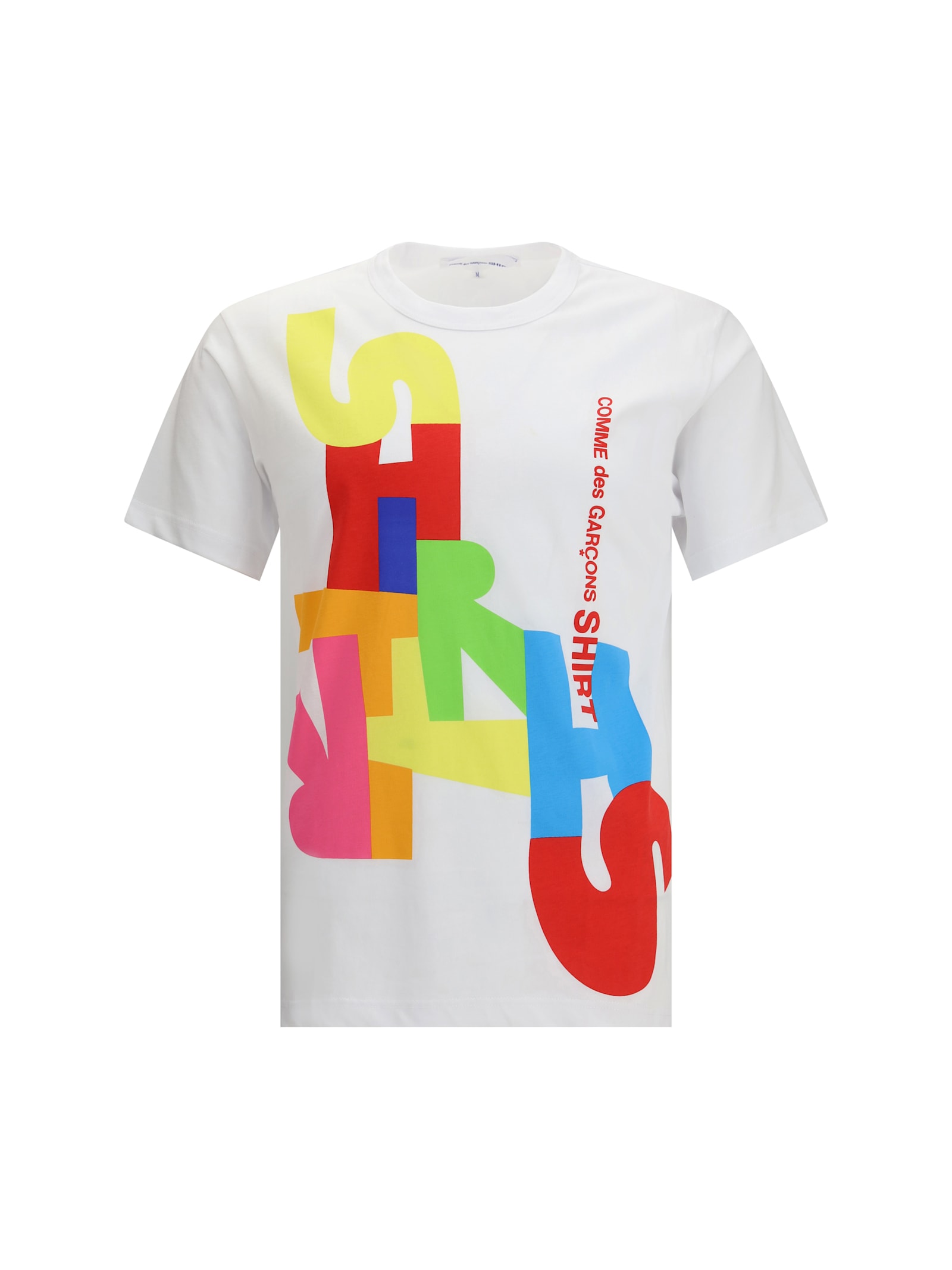 Comme Des Garçons Shirt Graphic-letters T-shirt In Multi
