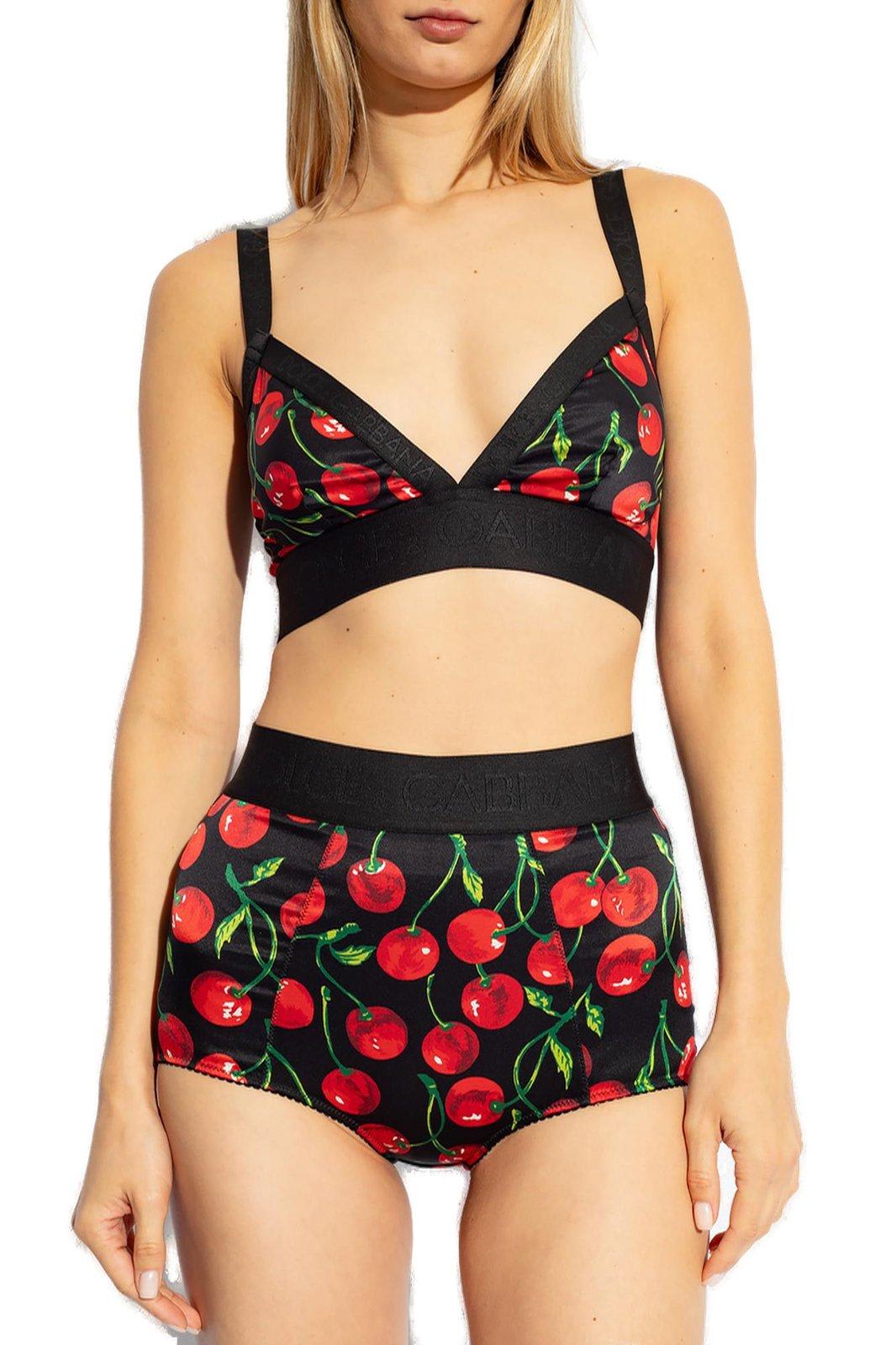 Shop Dolce & Gabbana High Rise Underwear Shorts In Nero