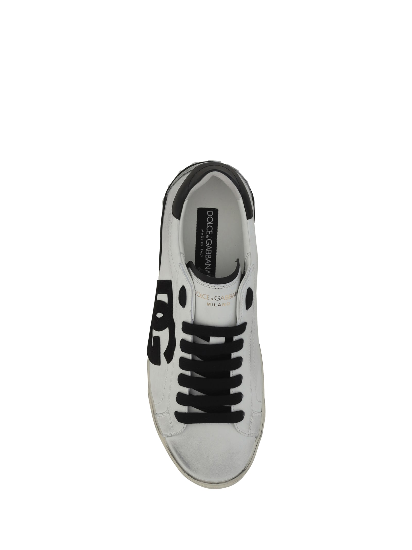 Shop Dolce & Gabbana Sneakers In Bianco/nero