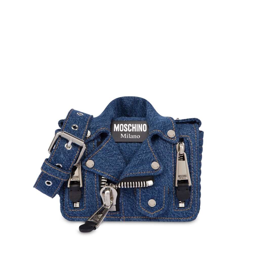 Shop Moschino Bag In Blue