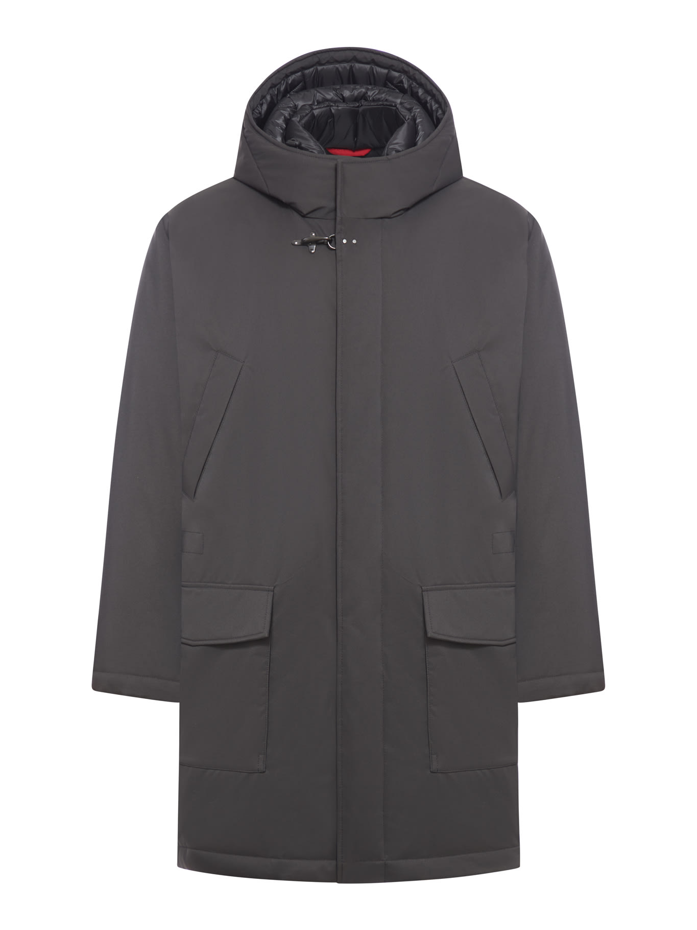 Shop Fay Parka Piuma (db Front) In Black