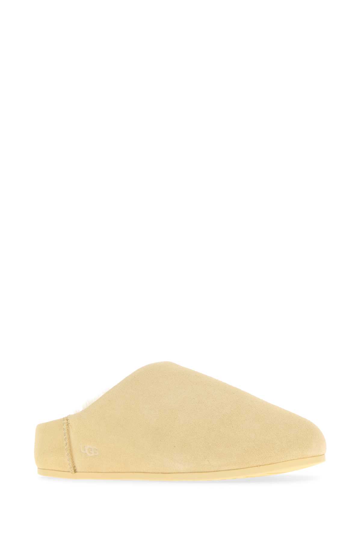 Ugg Elea Slip-on Cream Leather Slippers