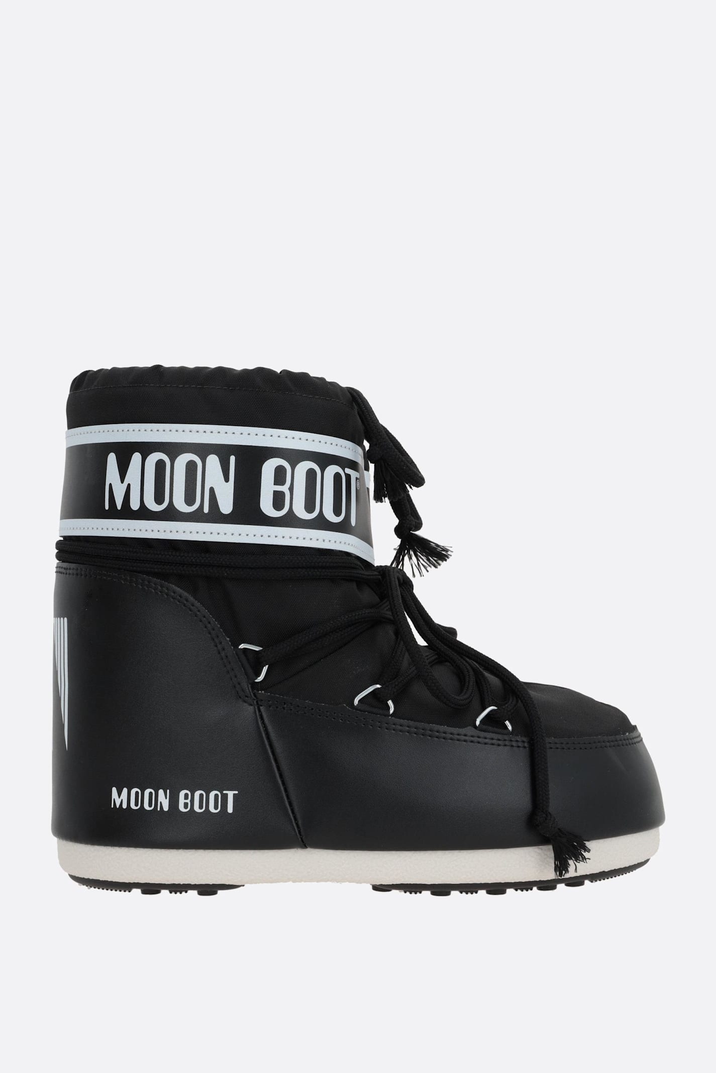 Moon Boot Icon Nylon Low-top Snow Boots In Black