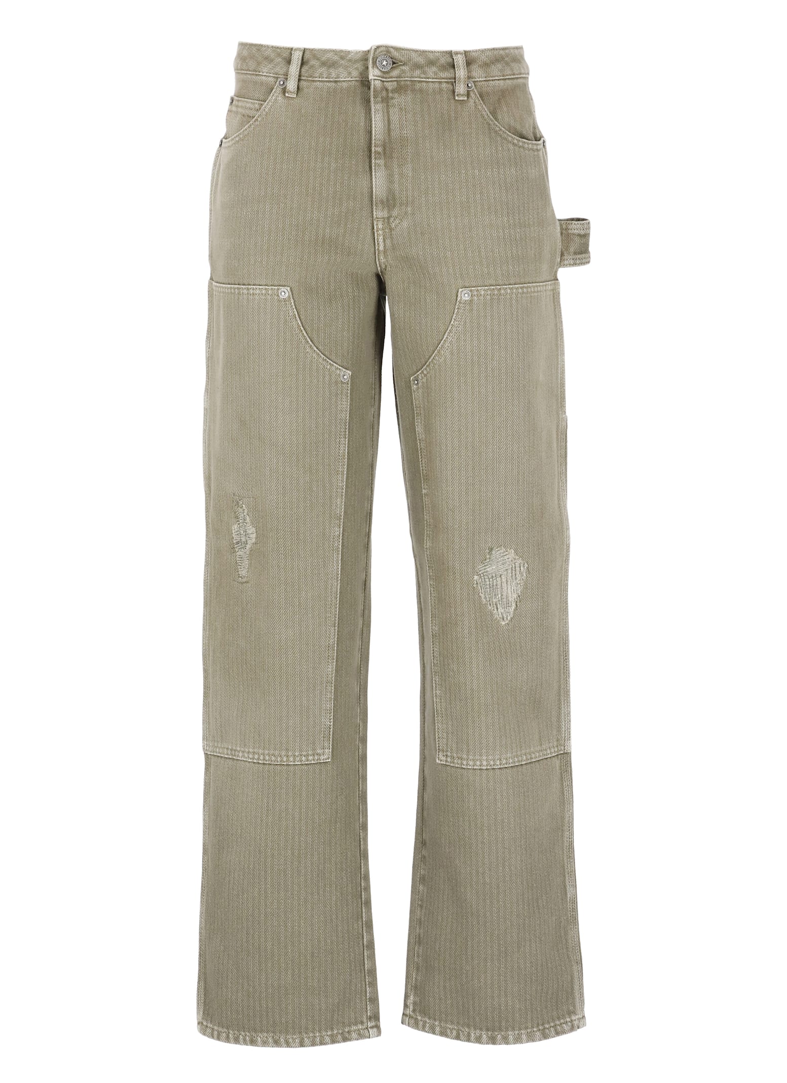 Shop Golden Goose Marley Jeans In Green