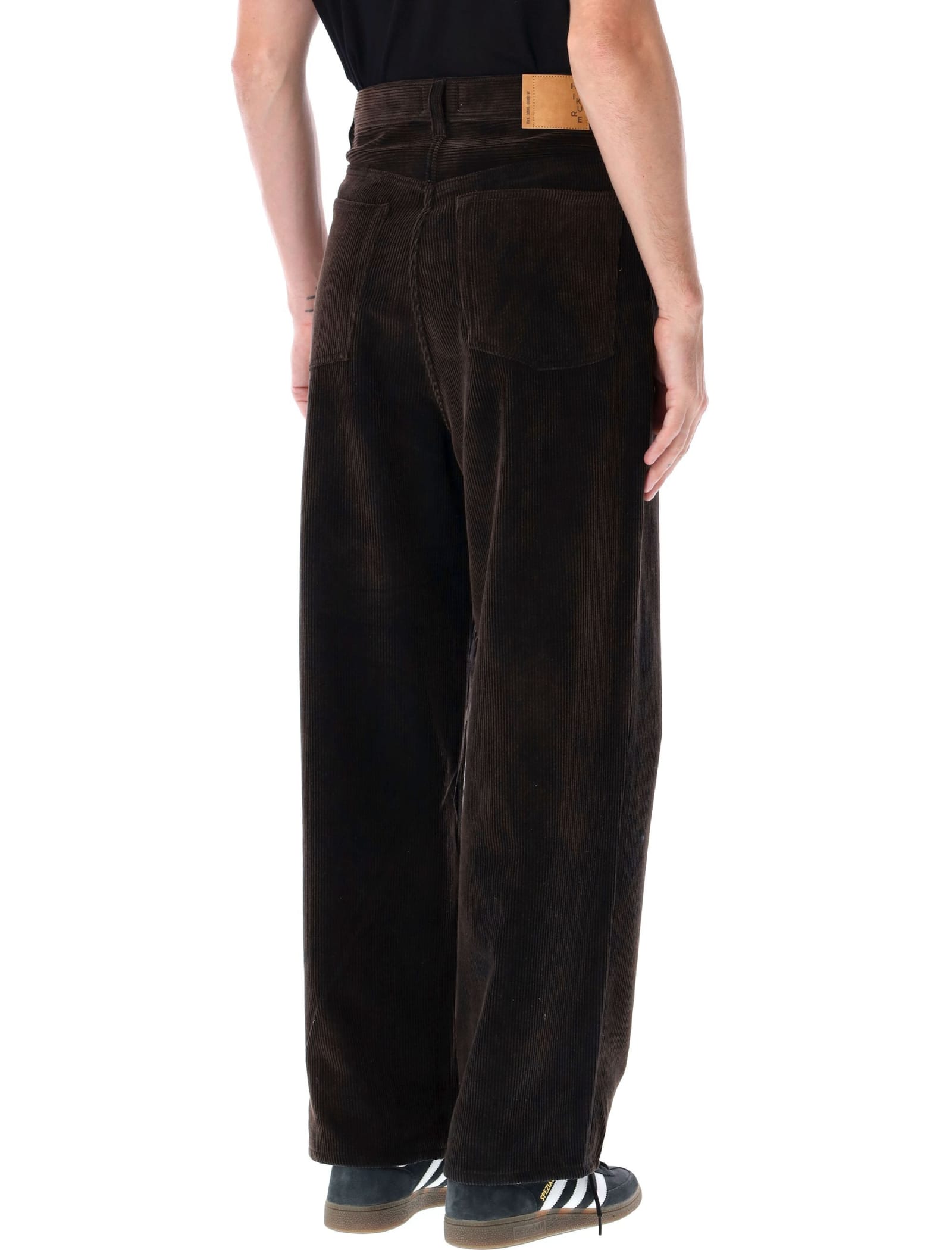 Shop Haikure Jo Velvet Trousers In Dark Brown