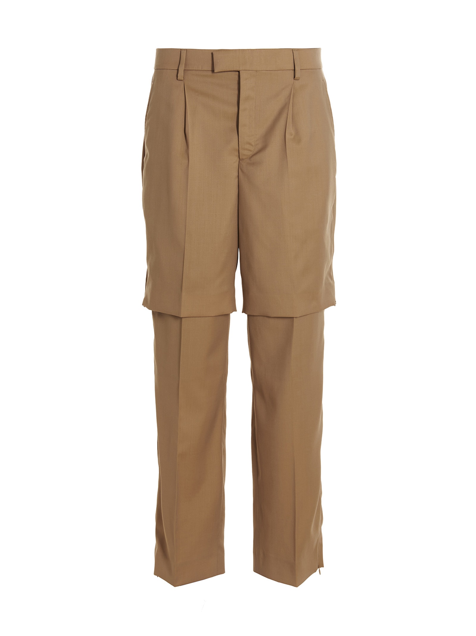 Shop Vtmnts Tailored Pants In Beige