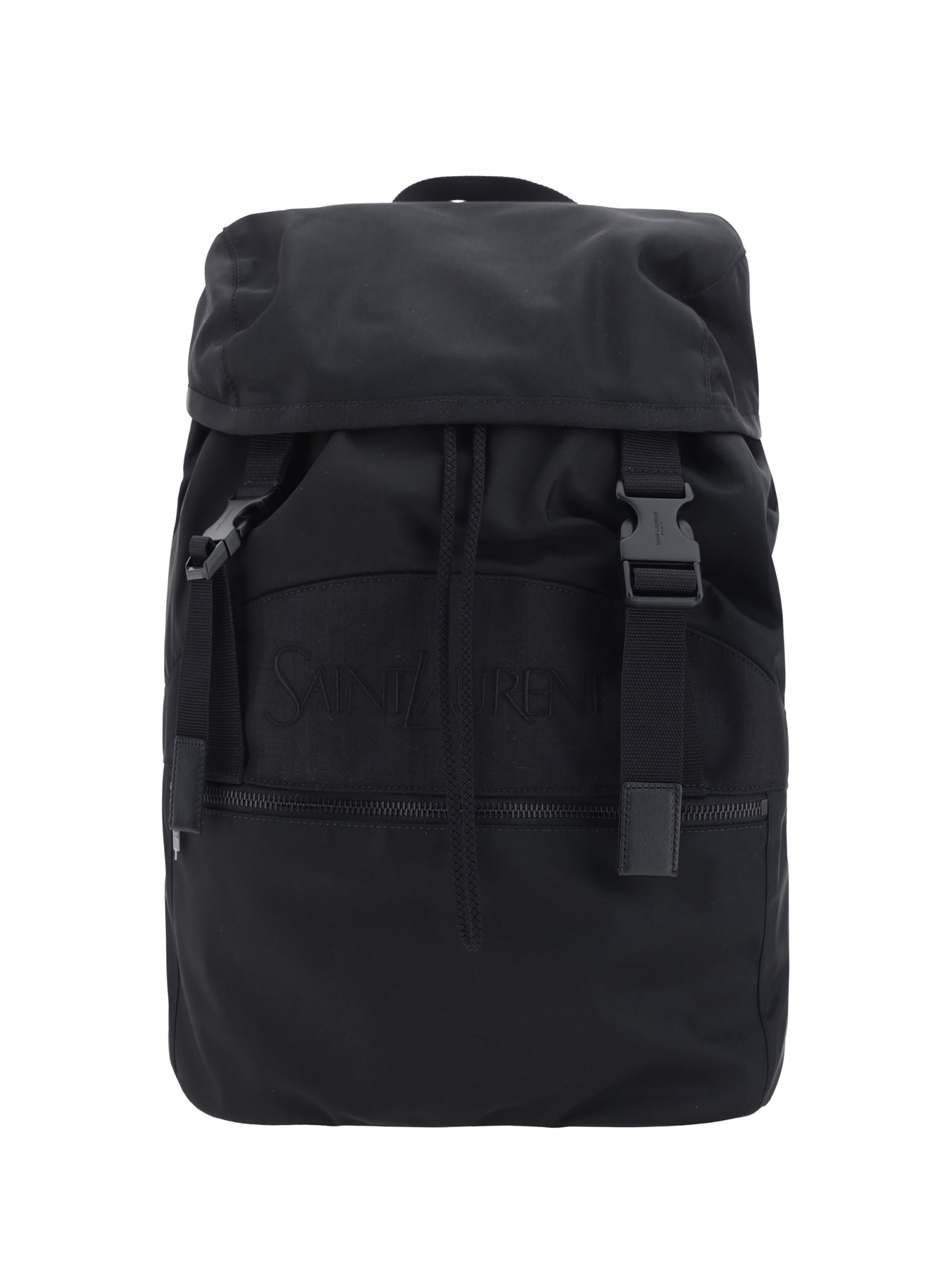 Shop Saint Laurent Backpack In Nero