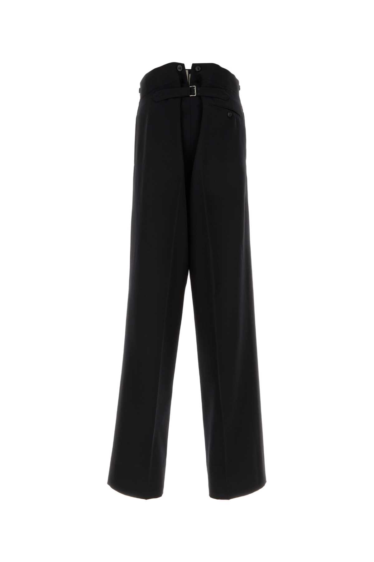 Shop Maison Margiela Black Wool Pant