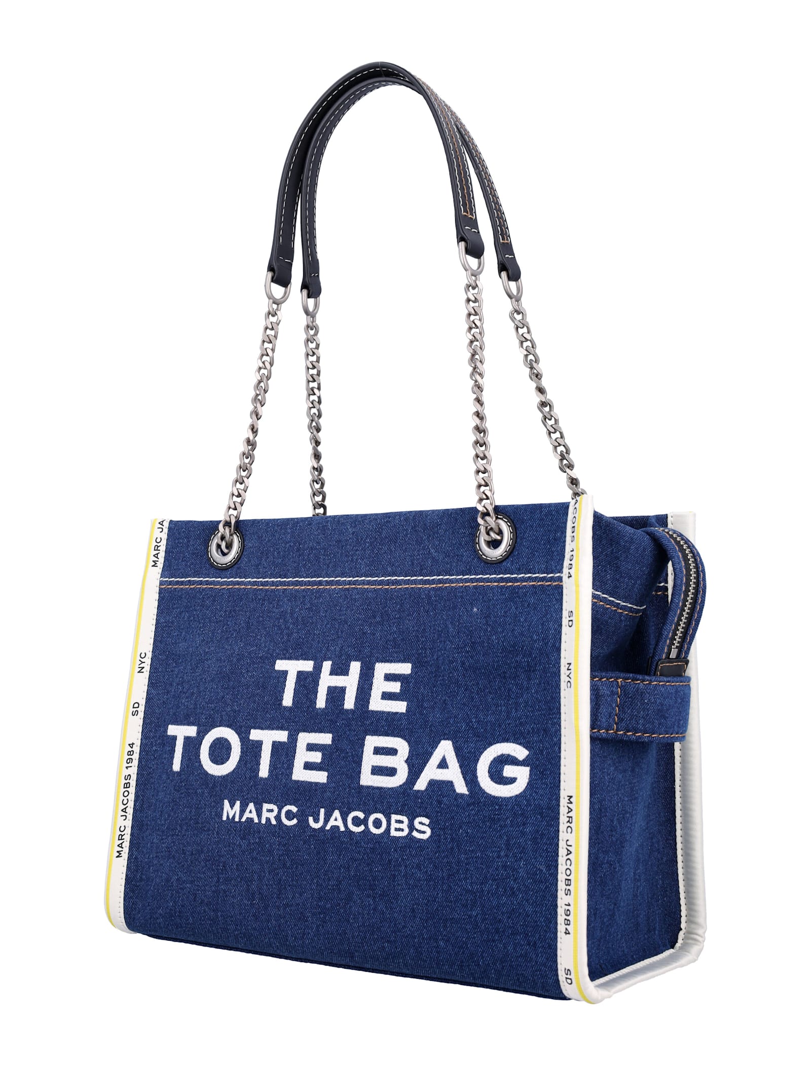 Shop Marc Jacobs The Medium Tote Bag In Dark Wash