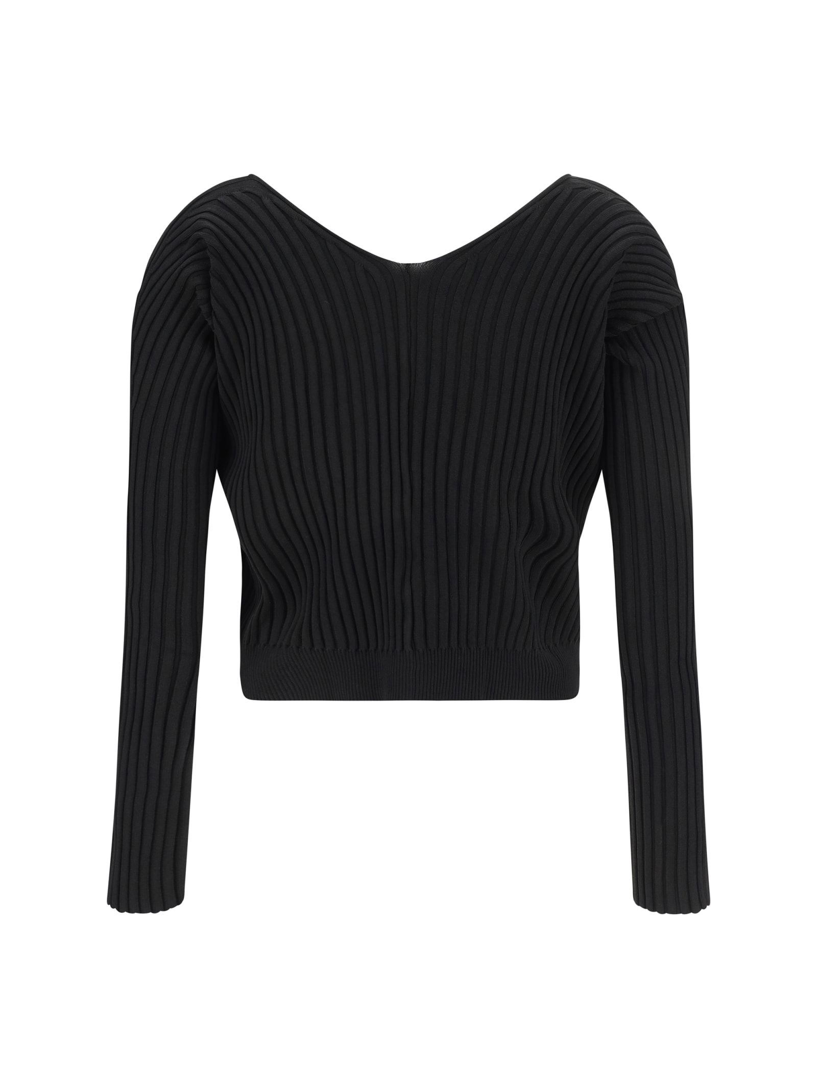 Shop Jacquemus La Maille Pralu Cardigan In Black