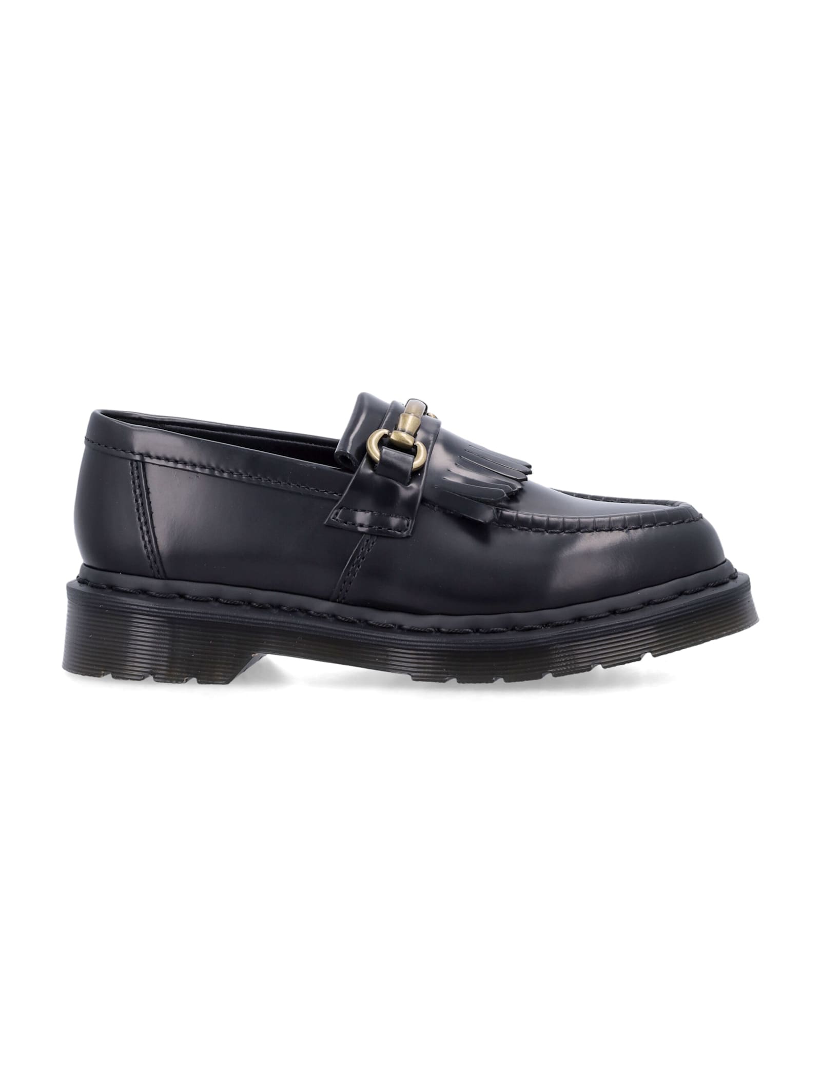 Dr. Martens Adrian Snaffle Smooth Leather Kiltie Loafers In Black In Black