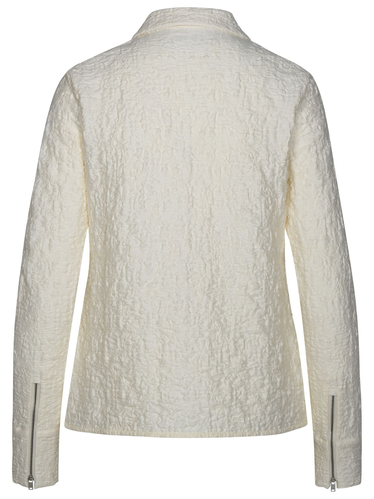 Shop Jil Sander Ivory Cotton Jacket In White