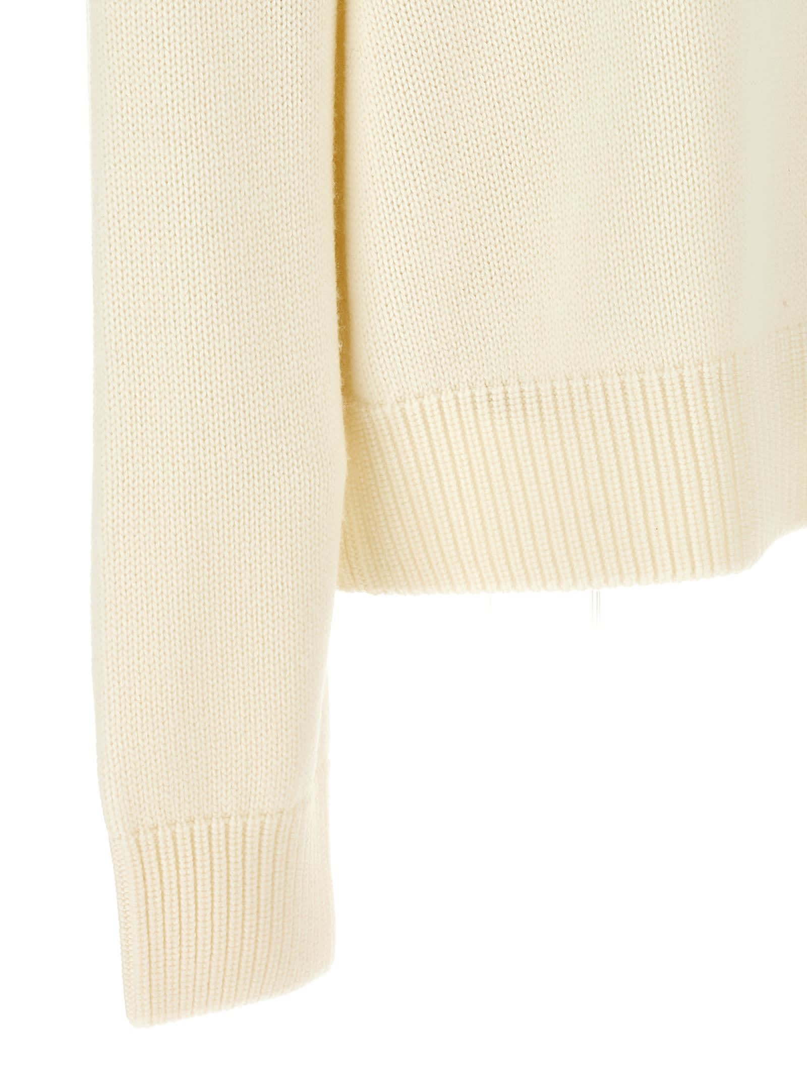 Shop Fabiana Filippi Crewneck Sweater In White