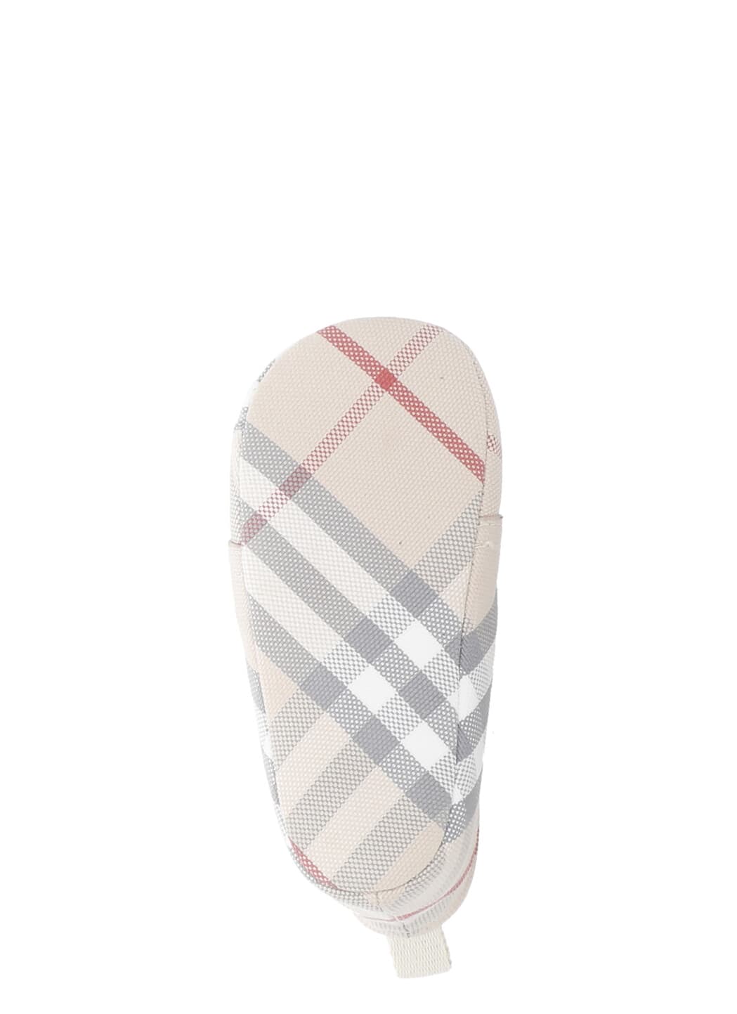 Burberry Beige Sneakers For Babykids With Vintage Check In Multi