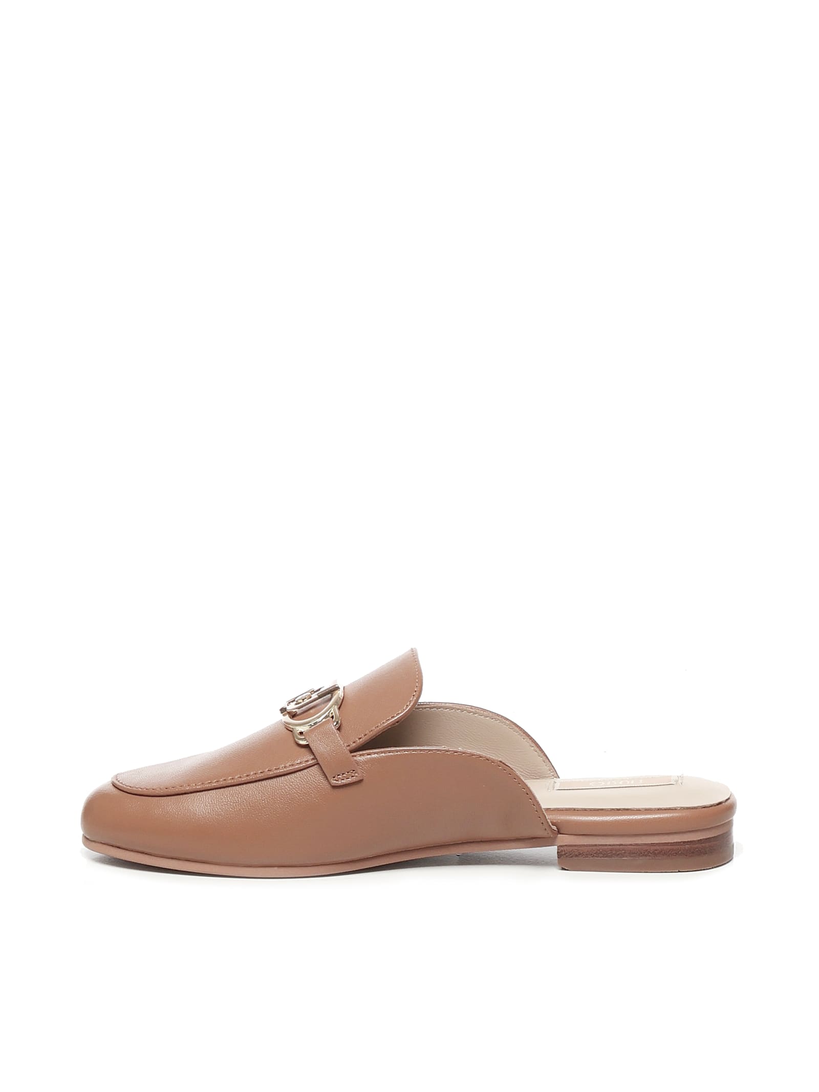 Liu •jo Logo Leather Slippers