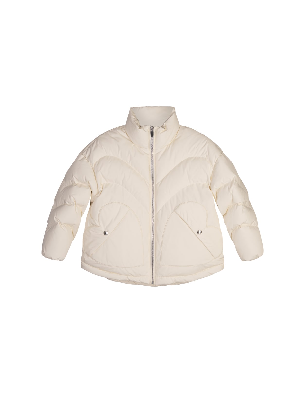 Khrisjoy White Khriskid Puffer Jacket In Neutral