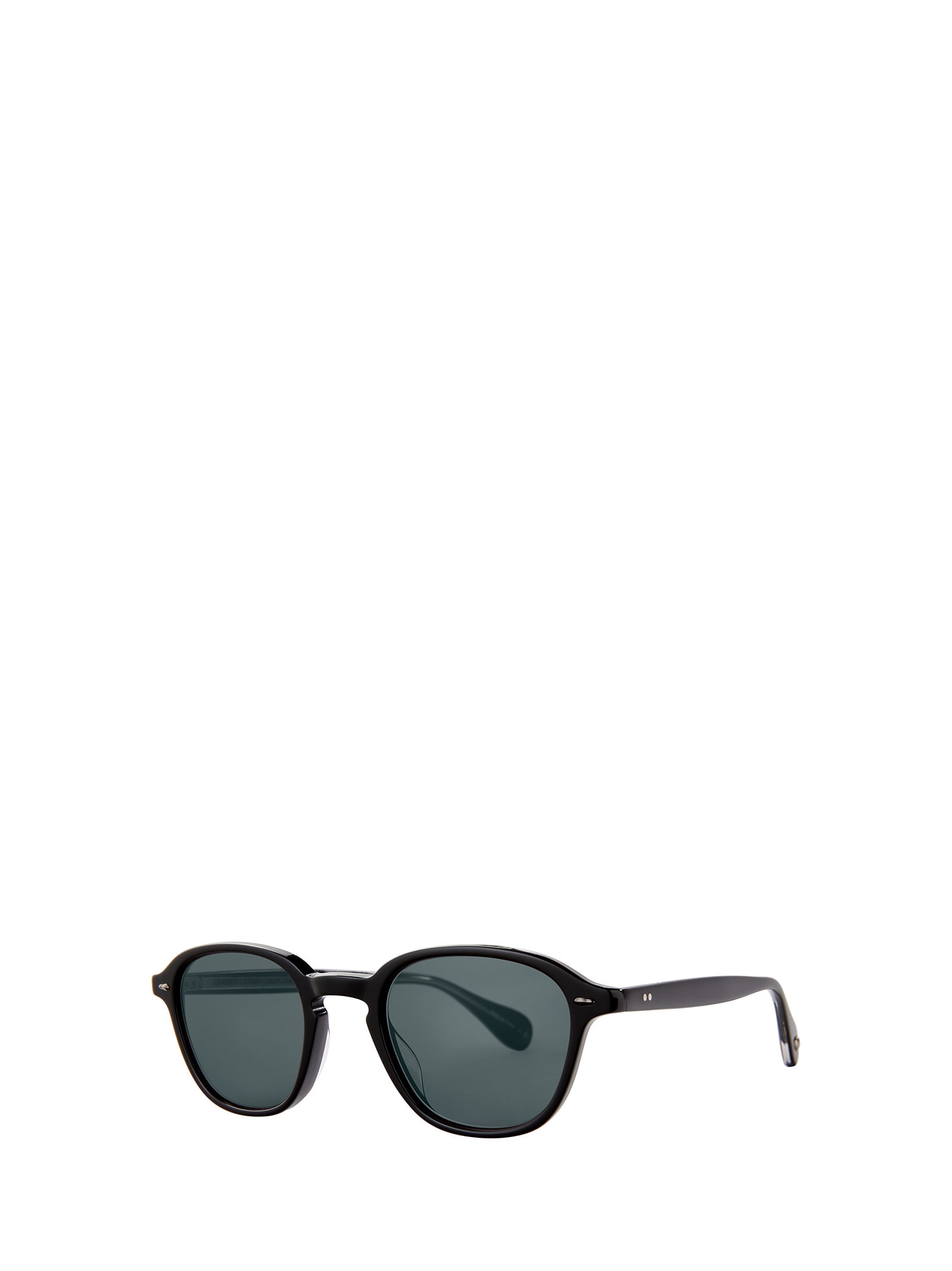 Shop Garrett Leight Gilbert Sun Black/pure Blue Smoke Sunglasses
