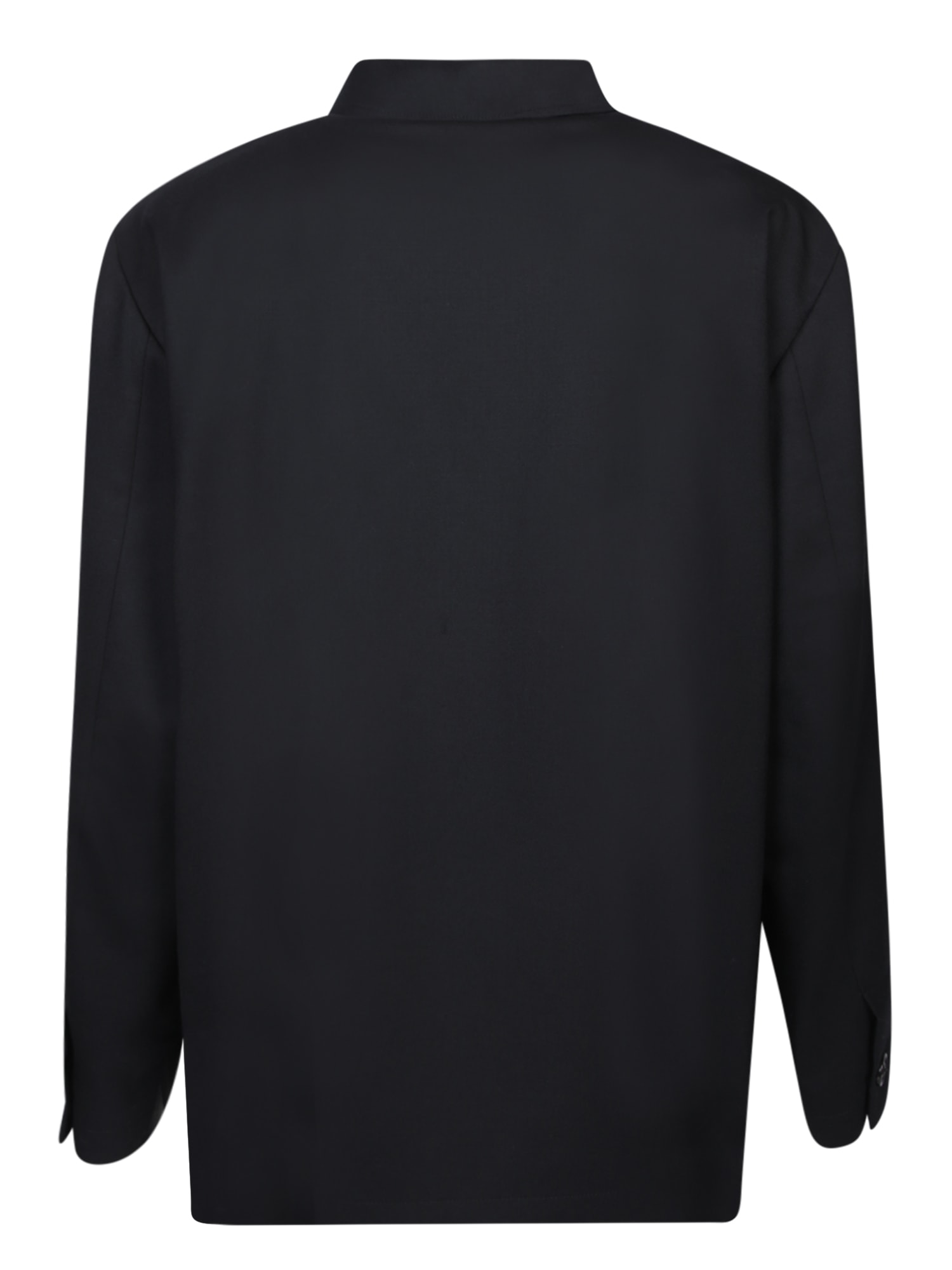 Shop Lardini Ugo Black Overshirt