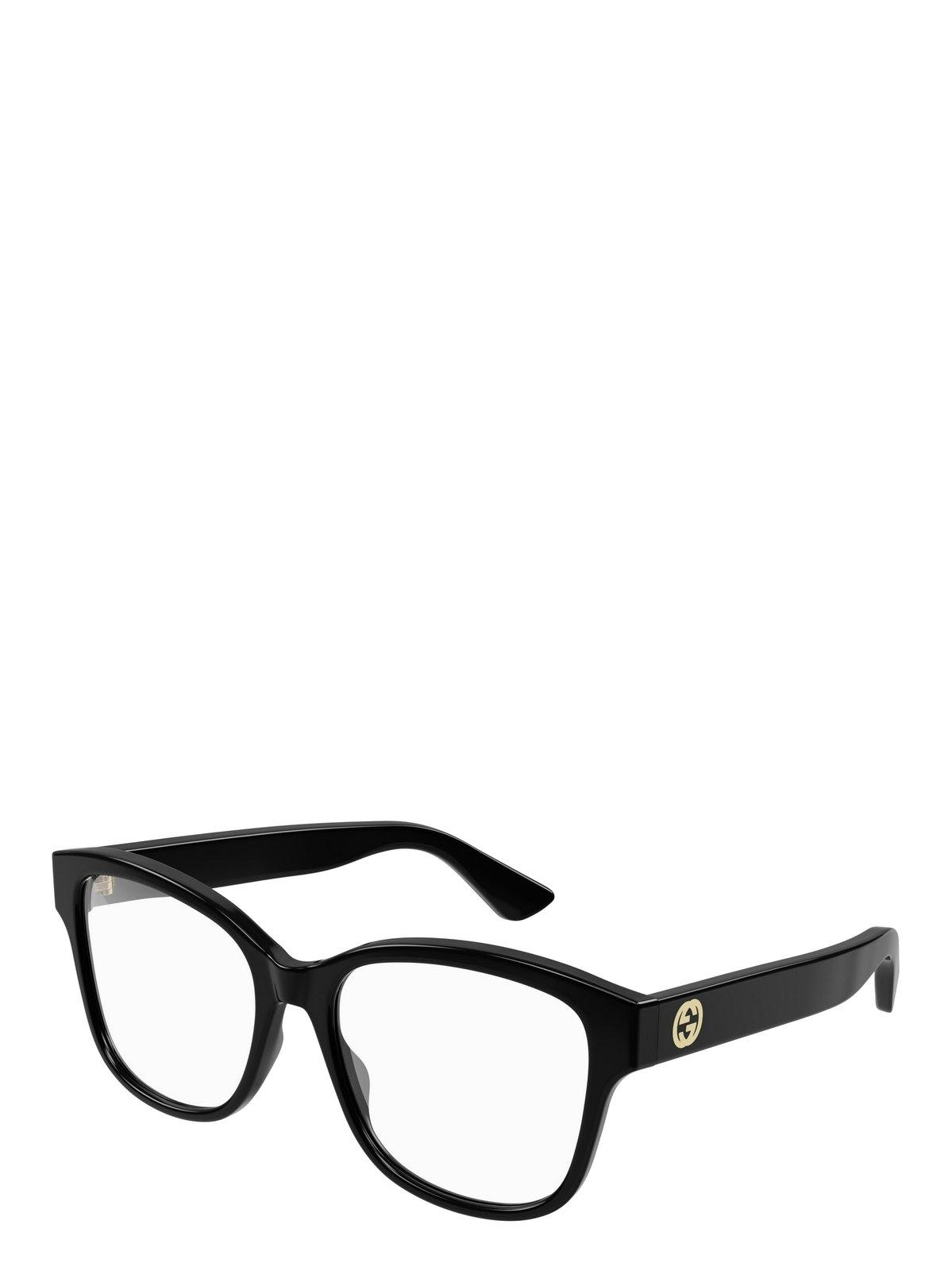 Gucci Rectangle Frame Glasses In Black