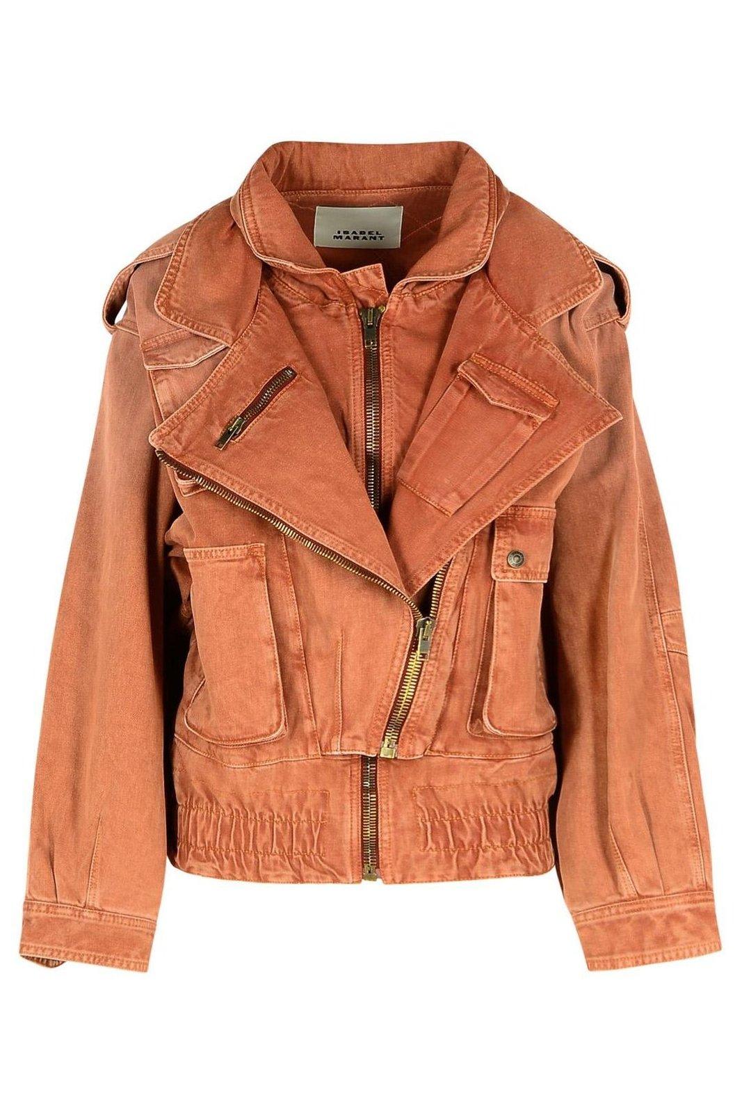Isabel Marant Orange Polyester Cotton Coats