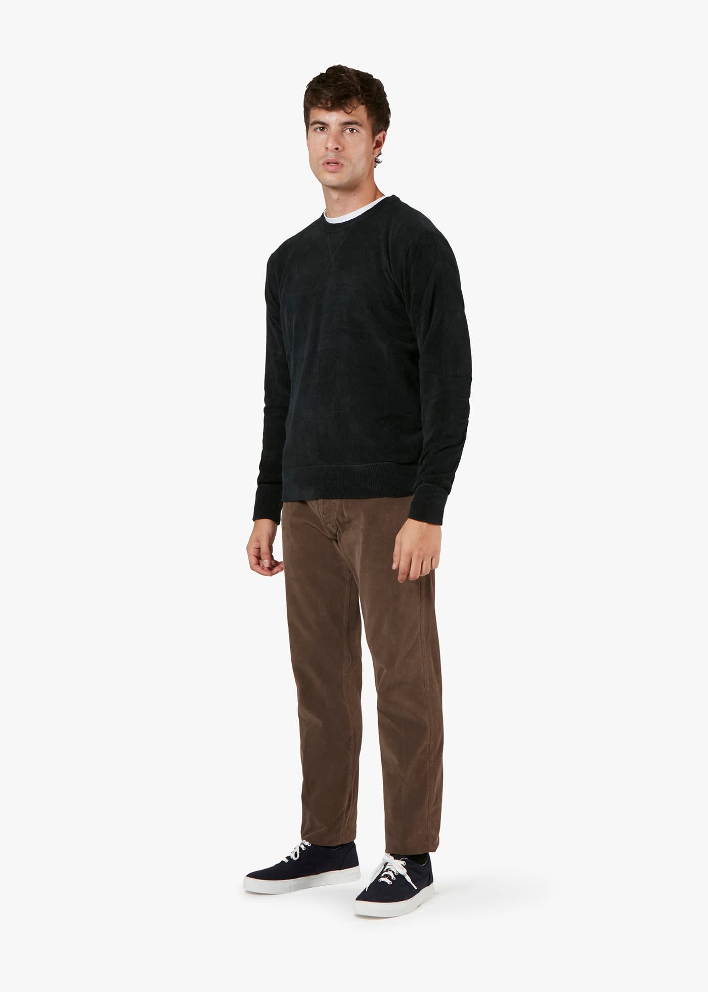 Doppiaa Aarmido Crew-neck Sweatshirt In Black