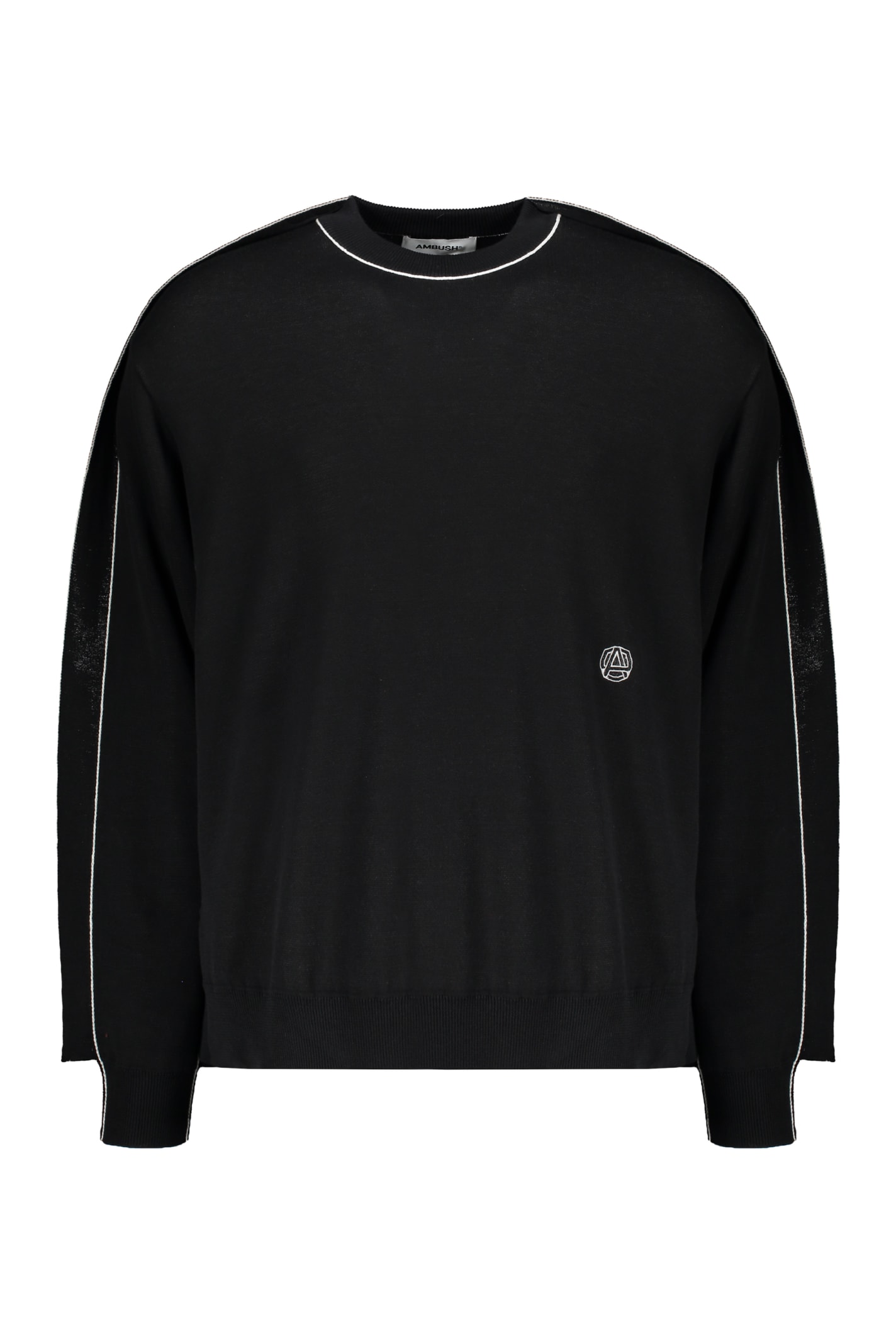 Shop Ambush Crew-neck Sweater In Black