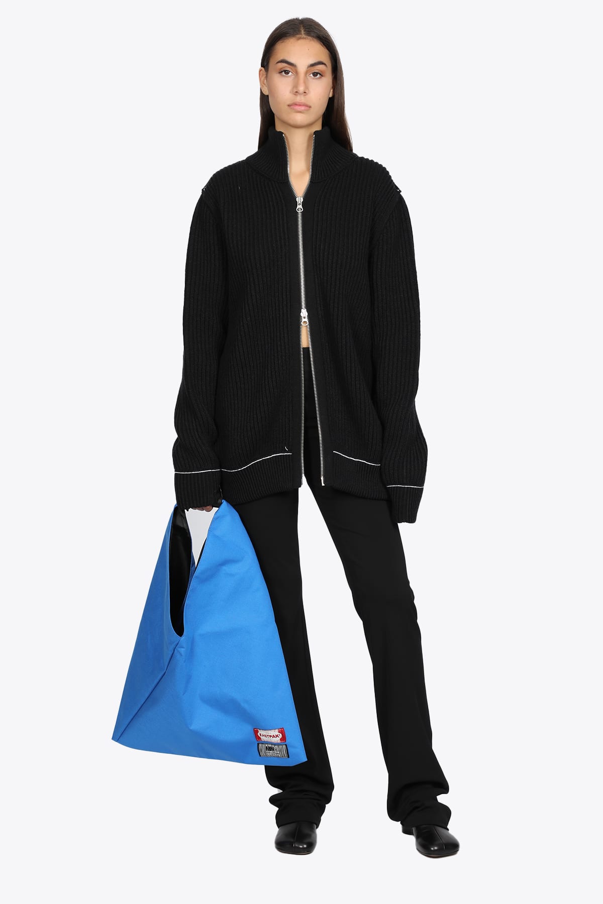 MM6 Maison Margiela Canvas Japanese Bag Blue nylon Japanese bag Eastpak collaboration