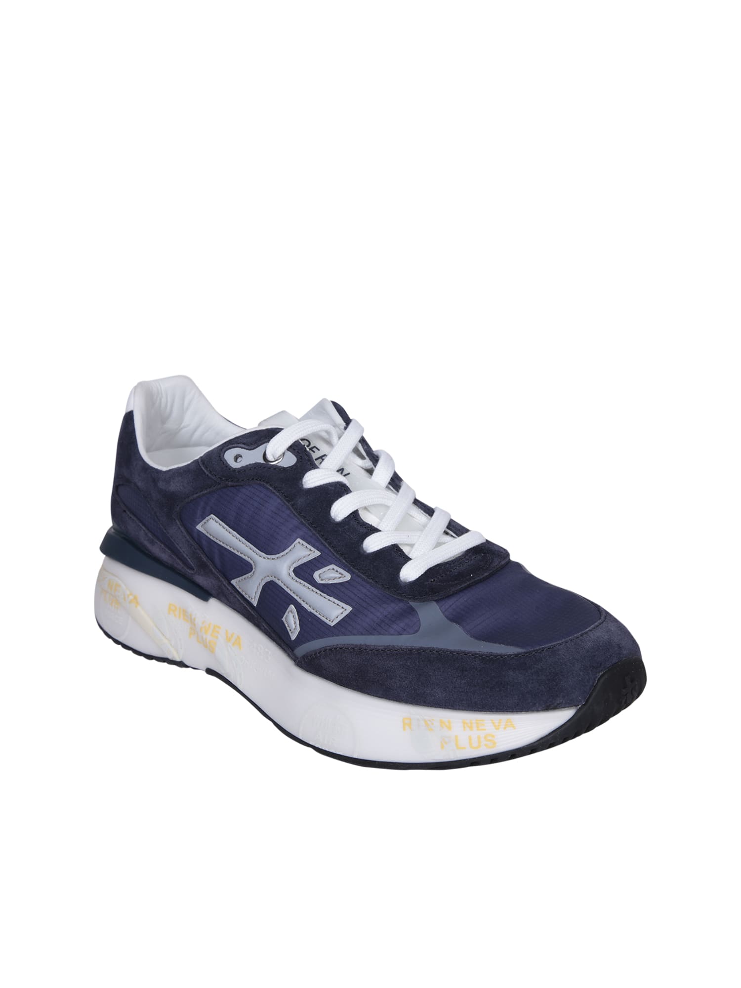 Shop Premiata Moerun Blue Sneakers