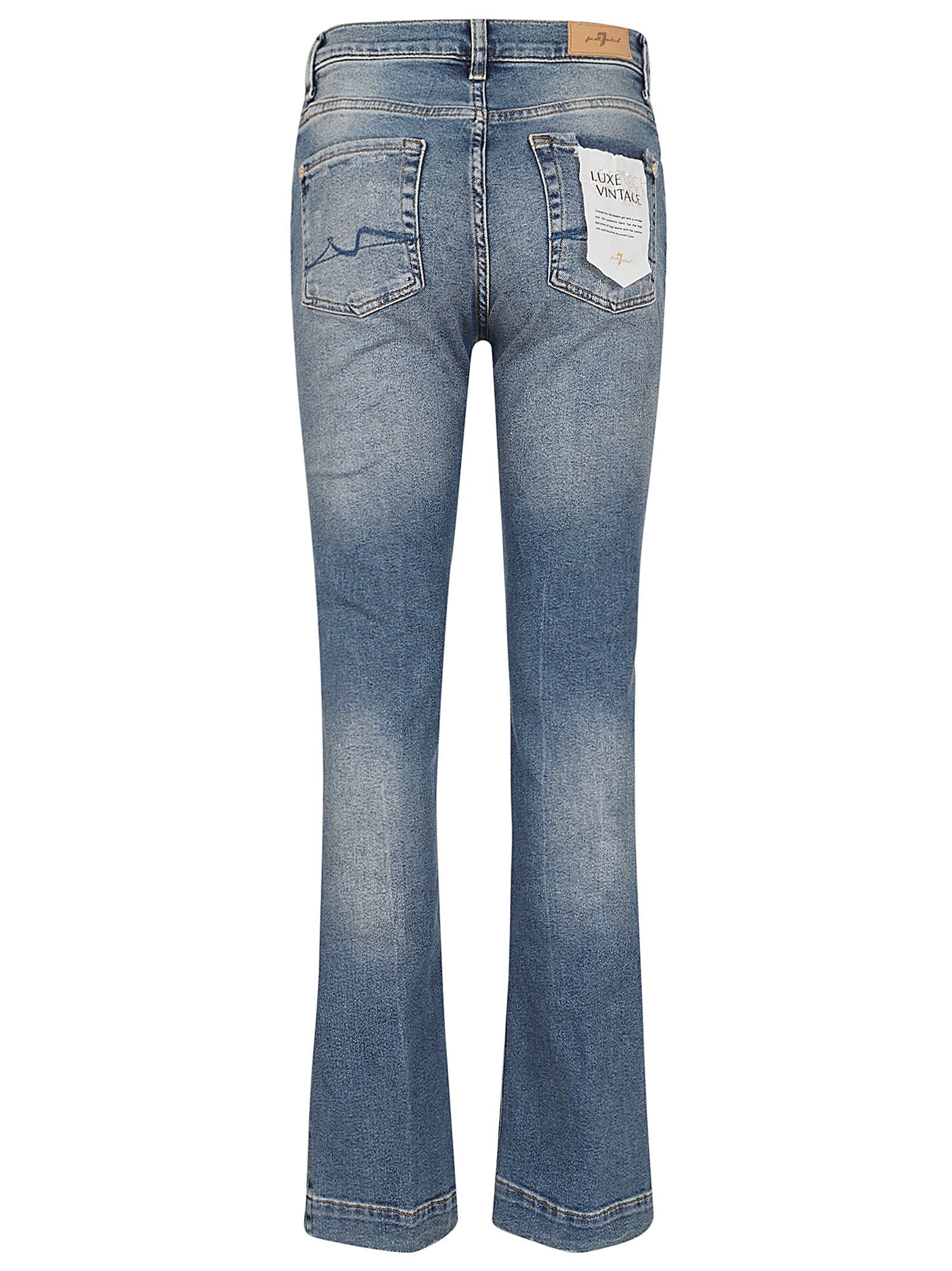 Shop 7 For All Mankind Bootcut Tailorless Luxvinpan In Mid Blue