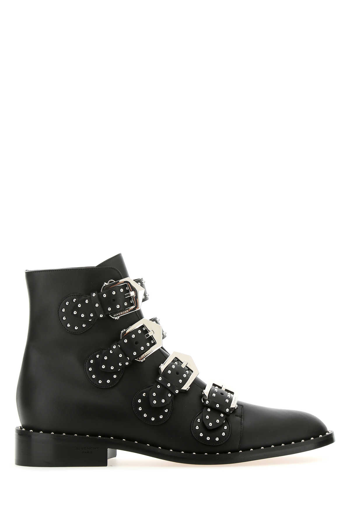 Black Leather Ankle Boots