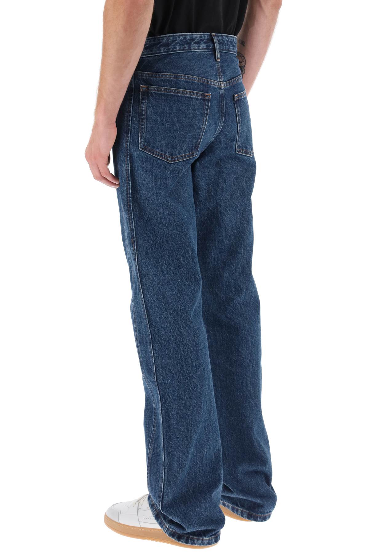 Shop Apc Ayrton Regular Fit Jeans Jeans In Washed Indigo