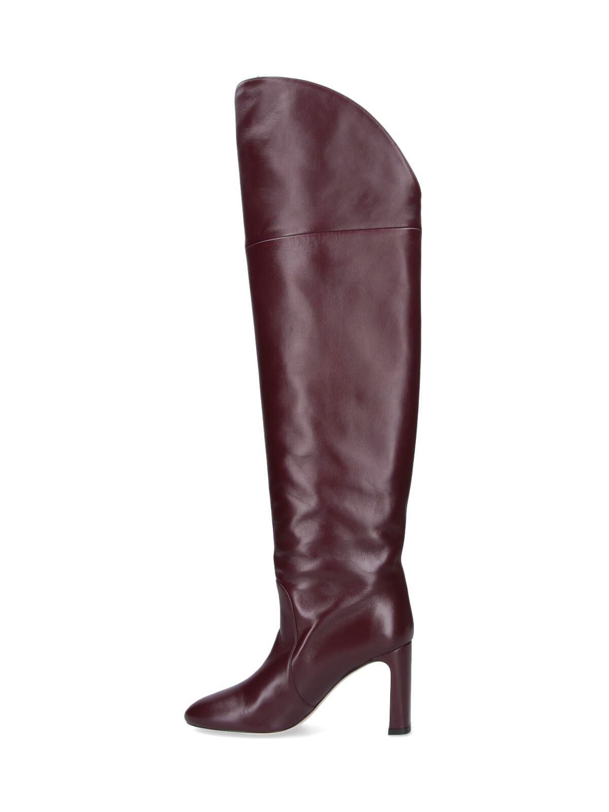 Stuart Weitzman Babette Boots In Burgundy