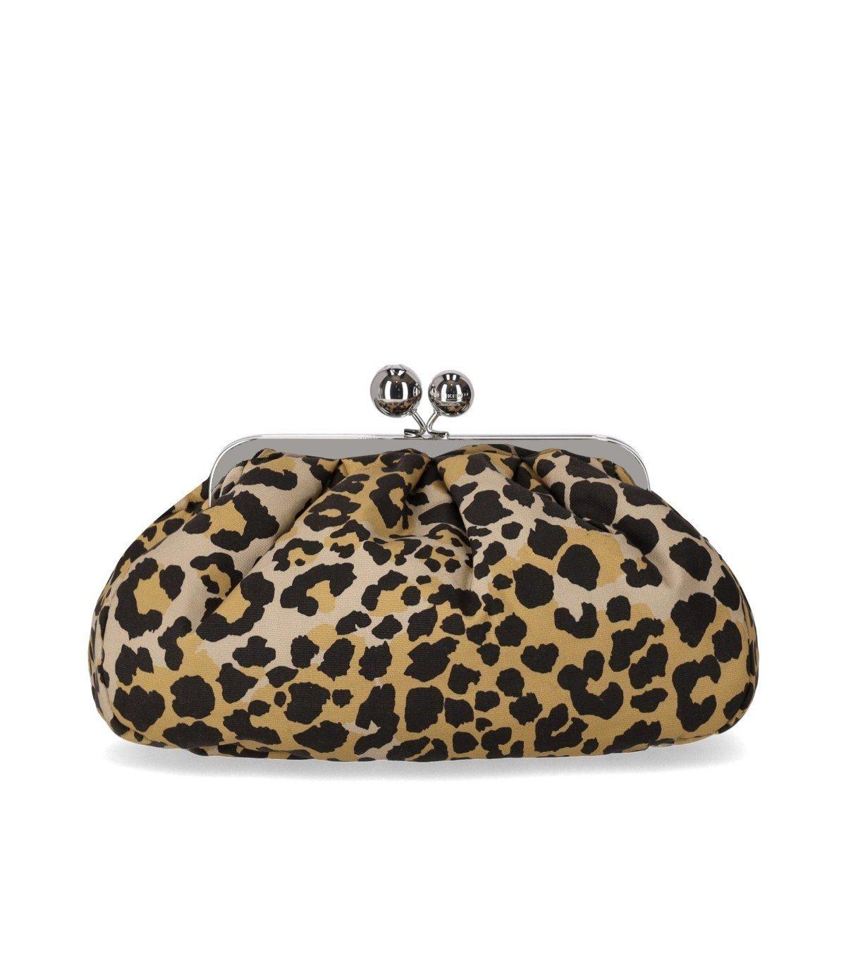 Weekend Max Mara Leopard Printed Medium Clutch Bag