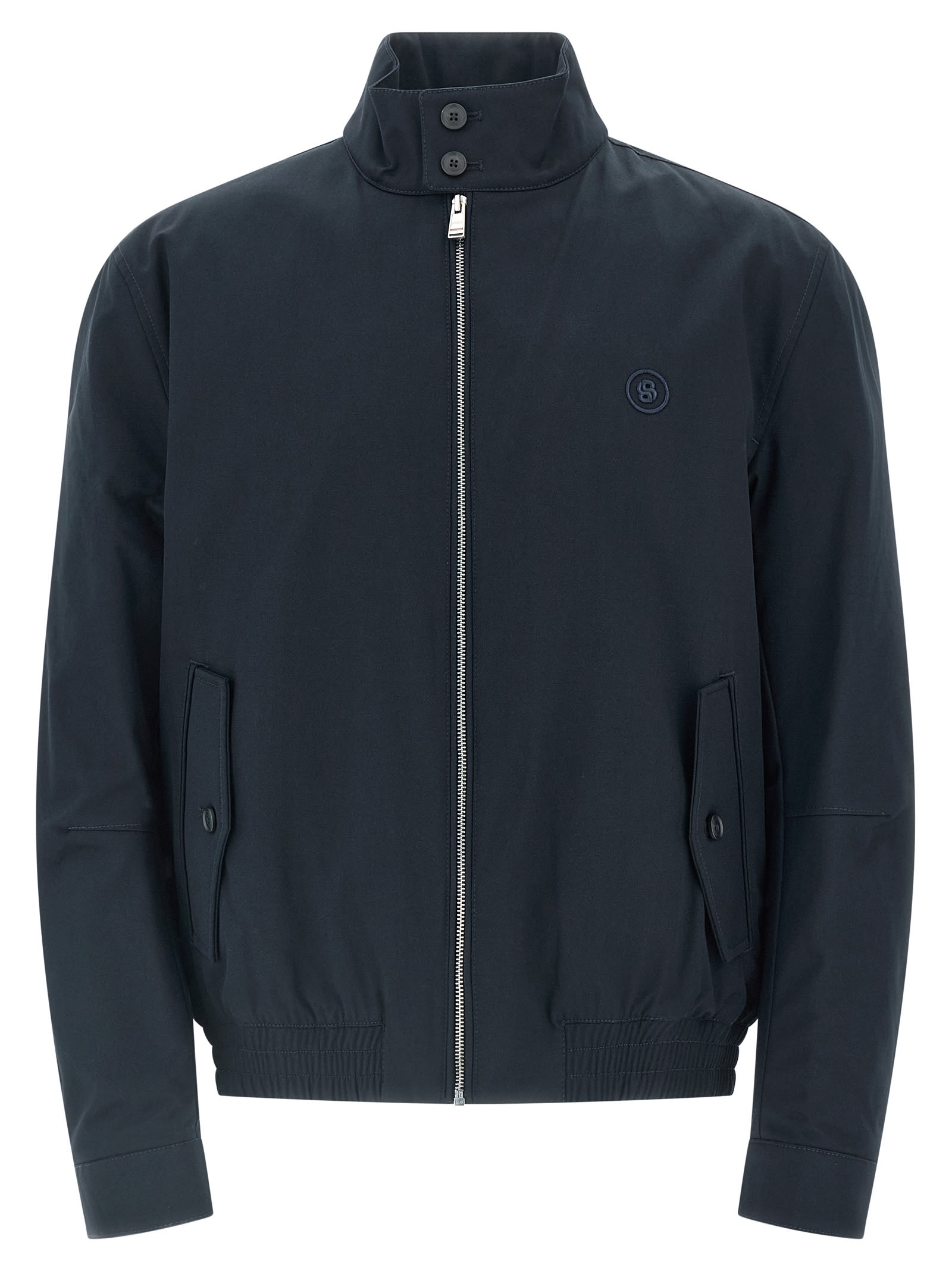 Hugo Boss Long Sleeve Casual Jacket In Blue