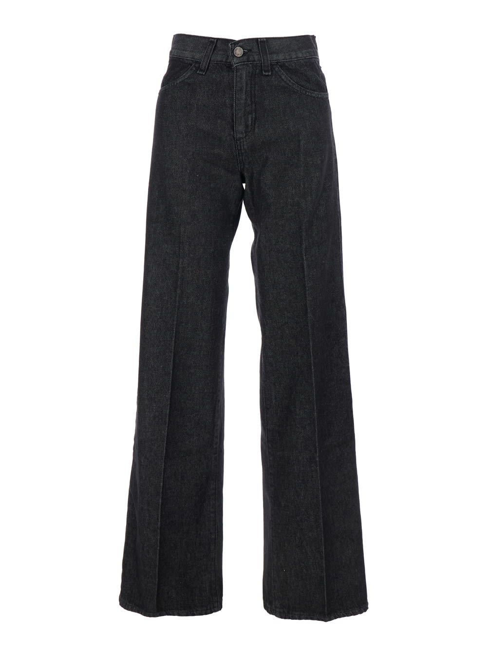 Merci Belt Loop Denim Trousers In Black