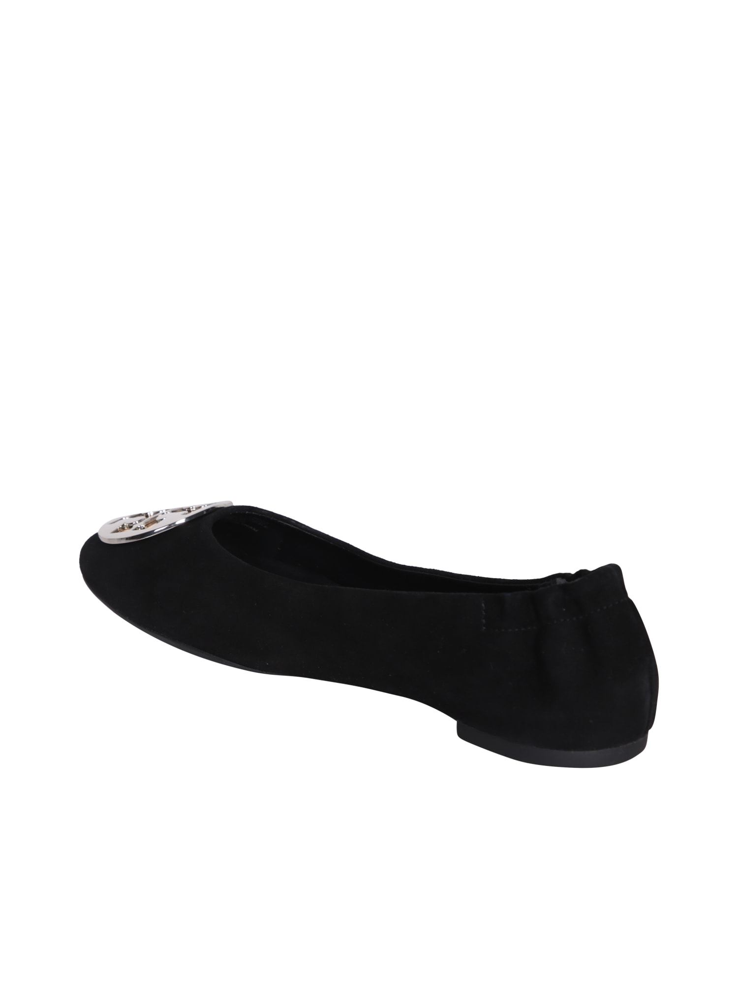 Shop Tory Burch Claire Black Ballet Flats