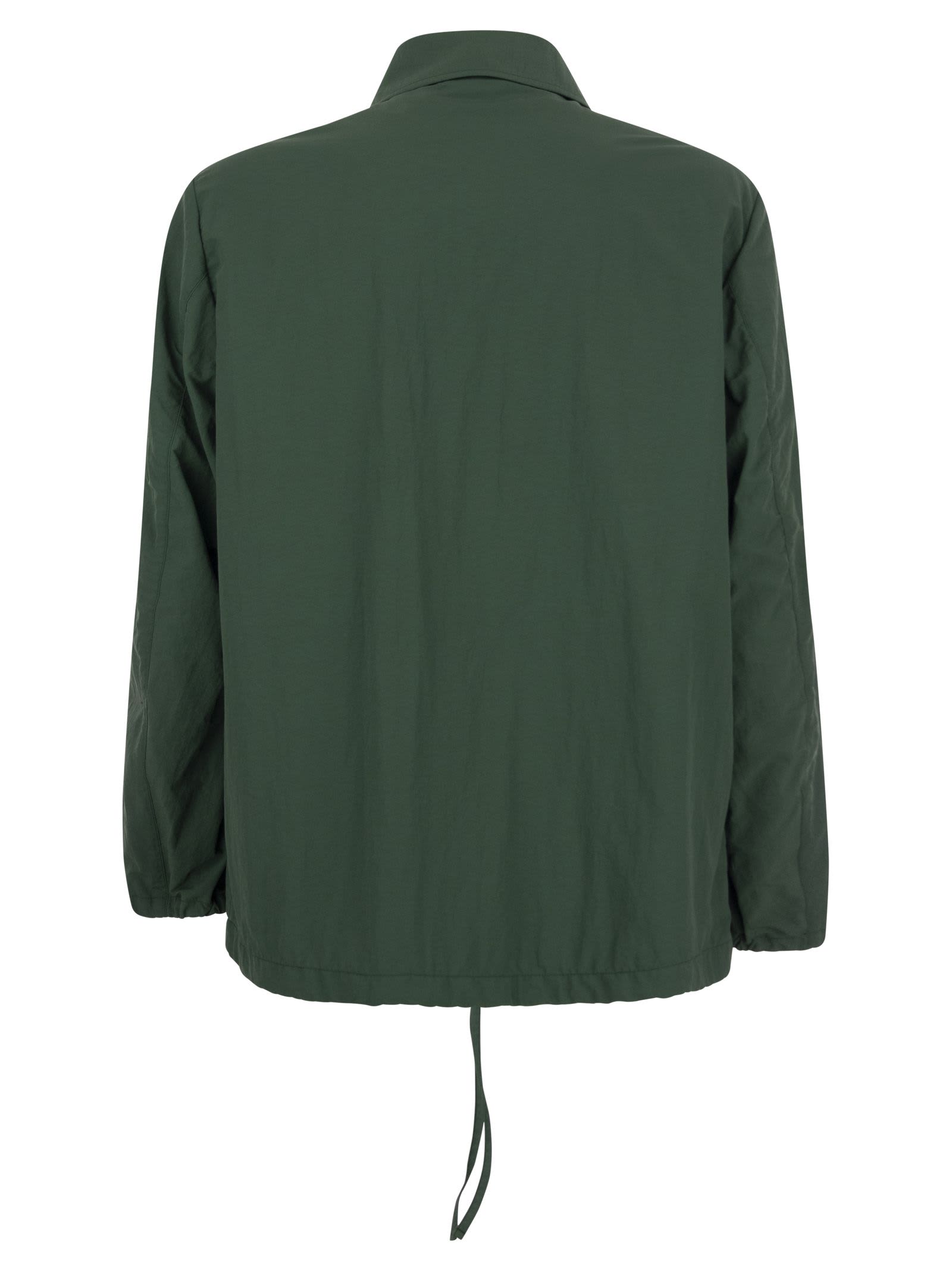Shop Baracuta Coach - Jacket With Logo On Chest In Green