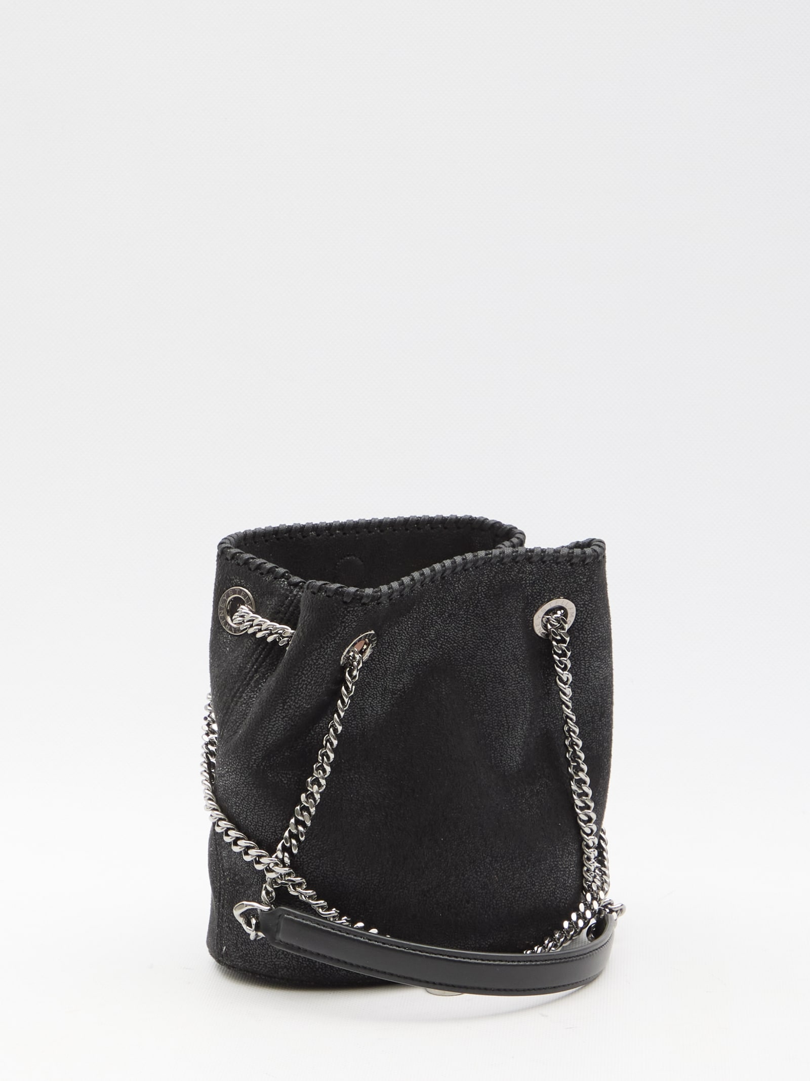 Shop Stella Mccartney Falabella Bucket Bag In Black