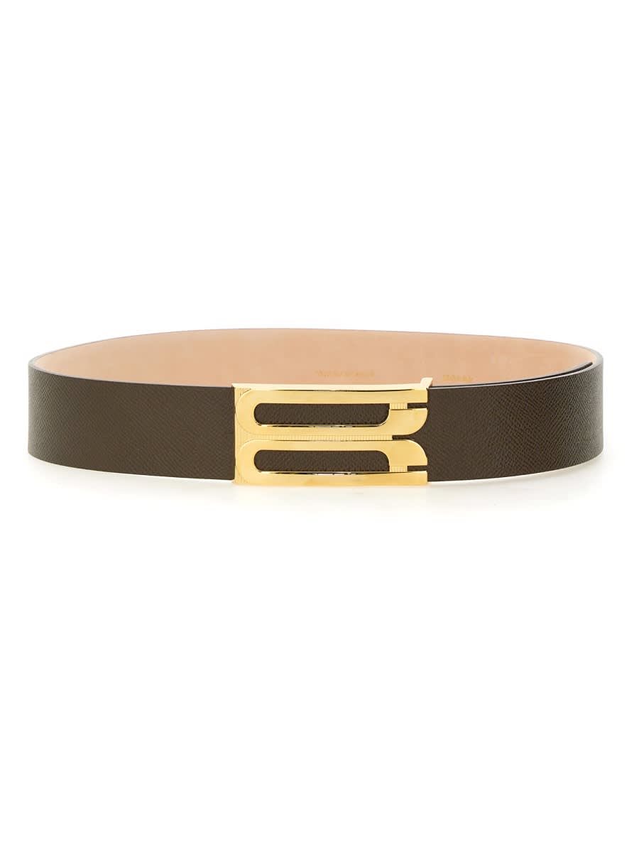 Shop Victoria Beckham Leather Belt In Brown